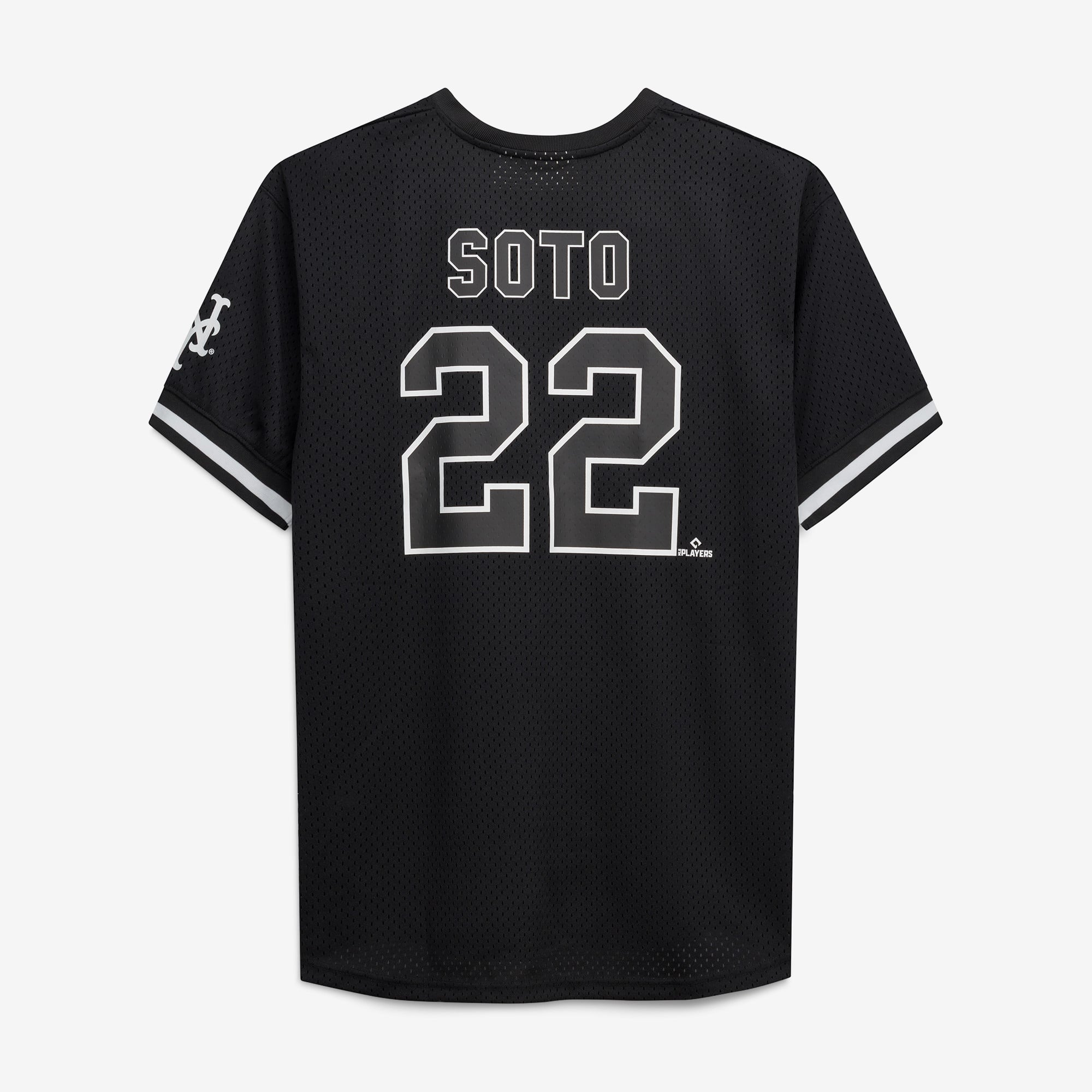 Juan Soto New York Mets Big & Tall Heavyweight Mesh Jersey - Black/White - Image 4
