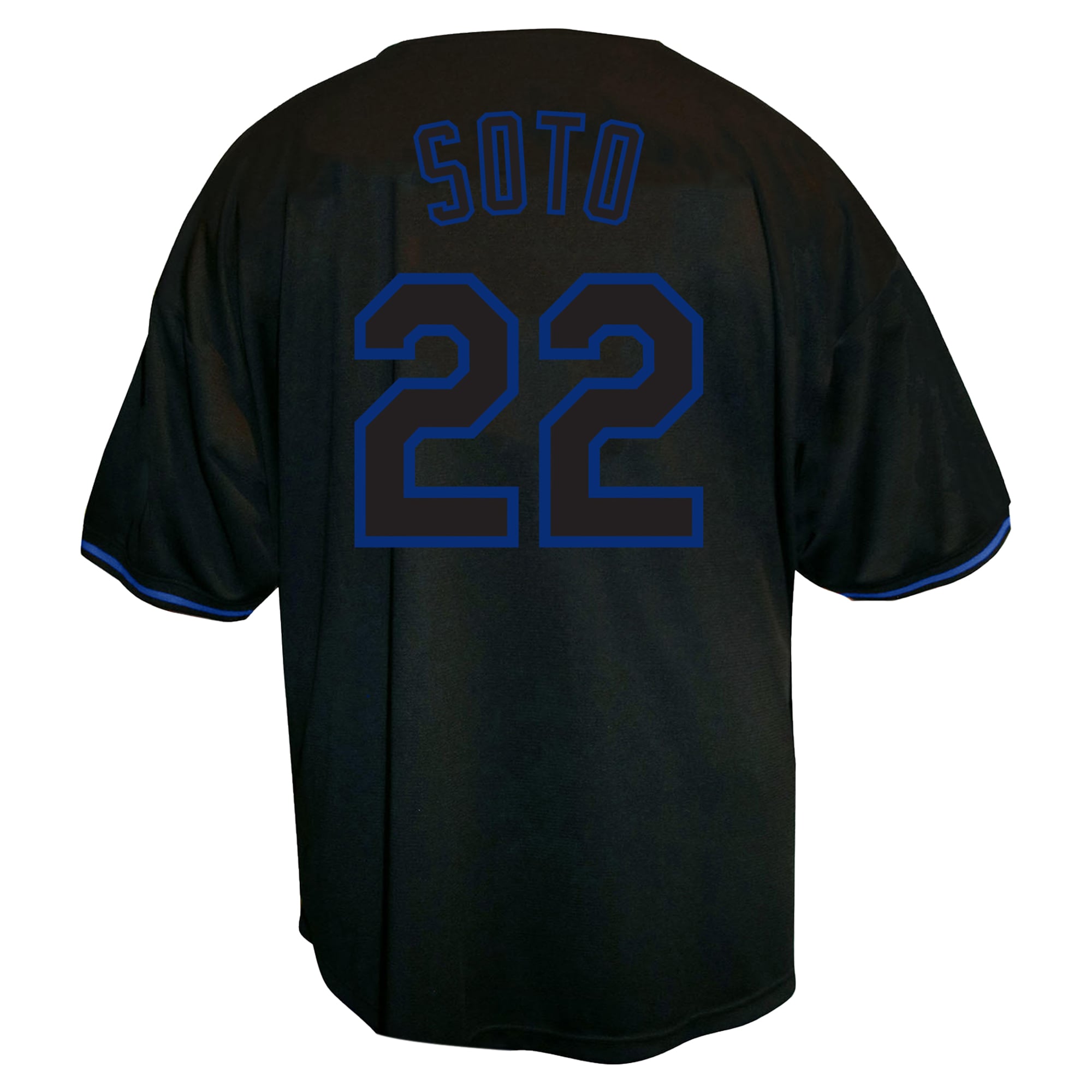 Juan Soto New York Mets Profile Big & Tall Pop Fashion Jersey - Black - Image 4