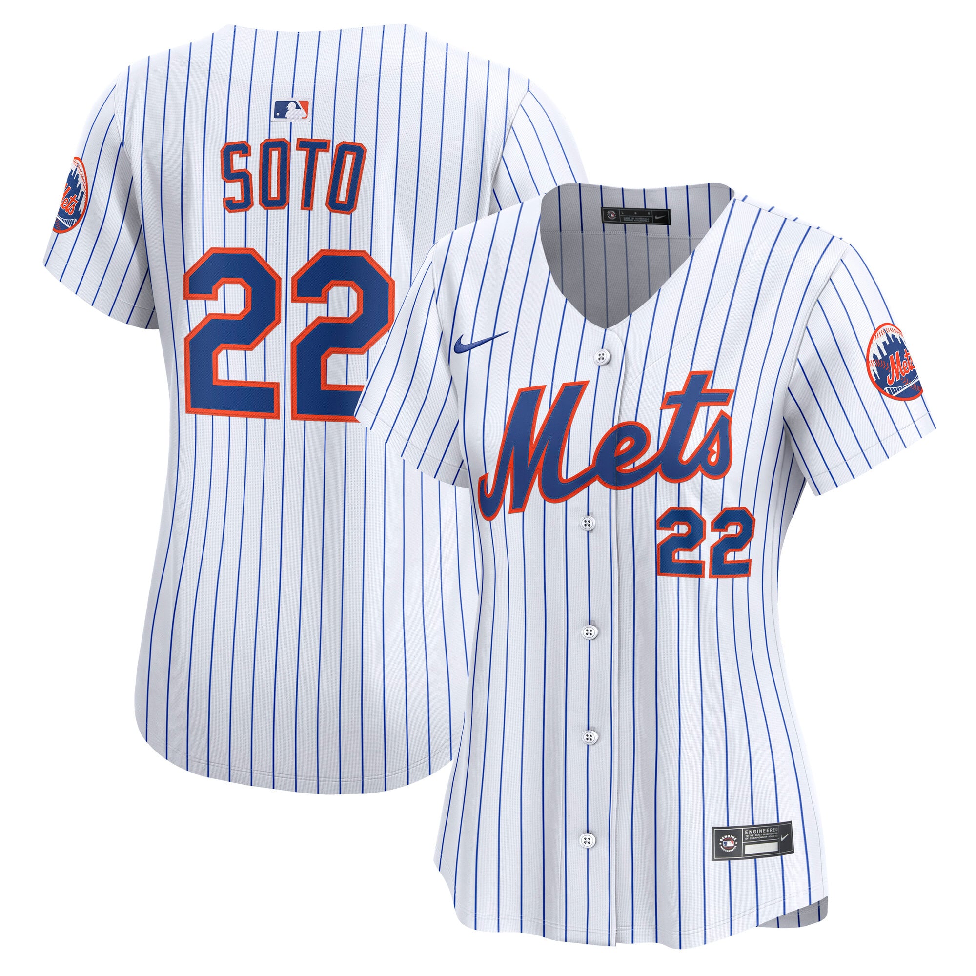 Juan Soto New York Mets Women's Home Limited Jersey - White - Image 2