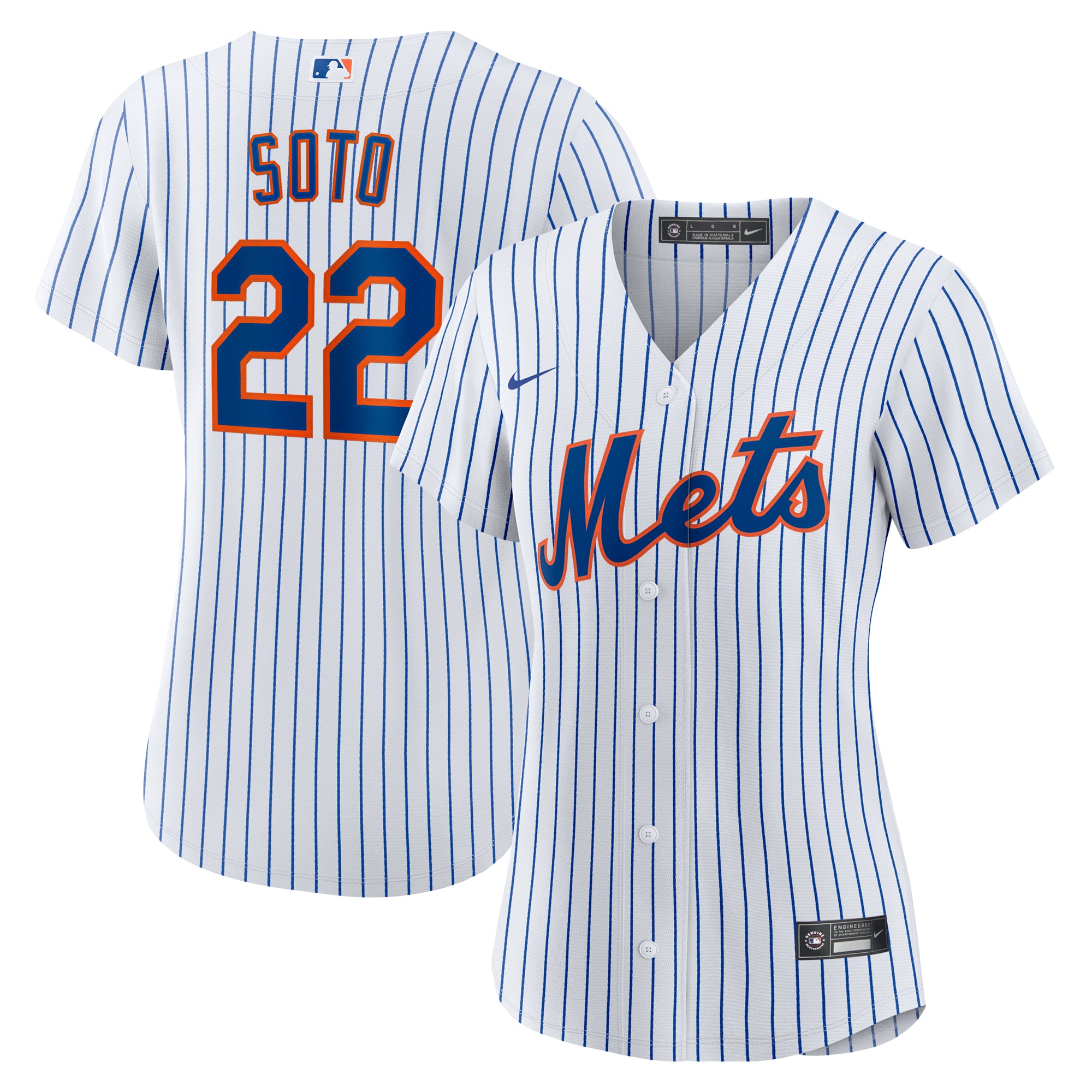 Juan Soto New York Mets Women's Home Player Jersey - White - Image 2