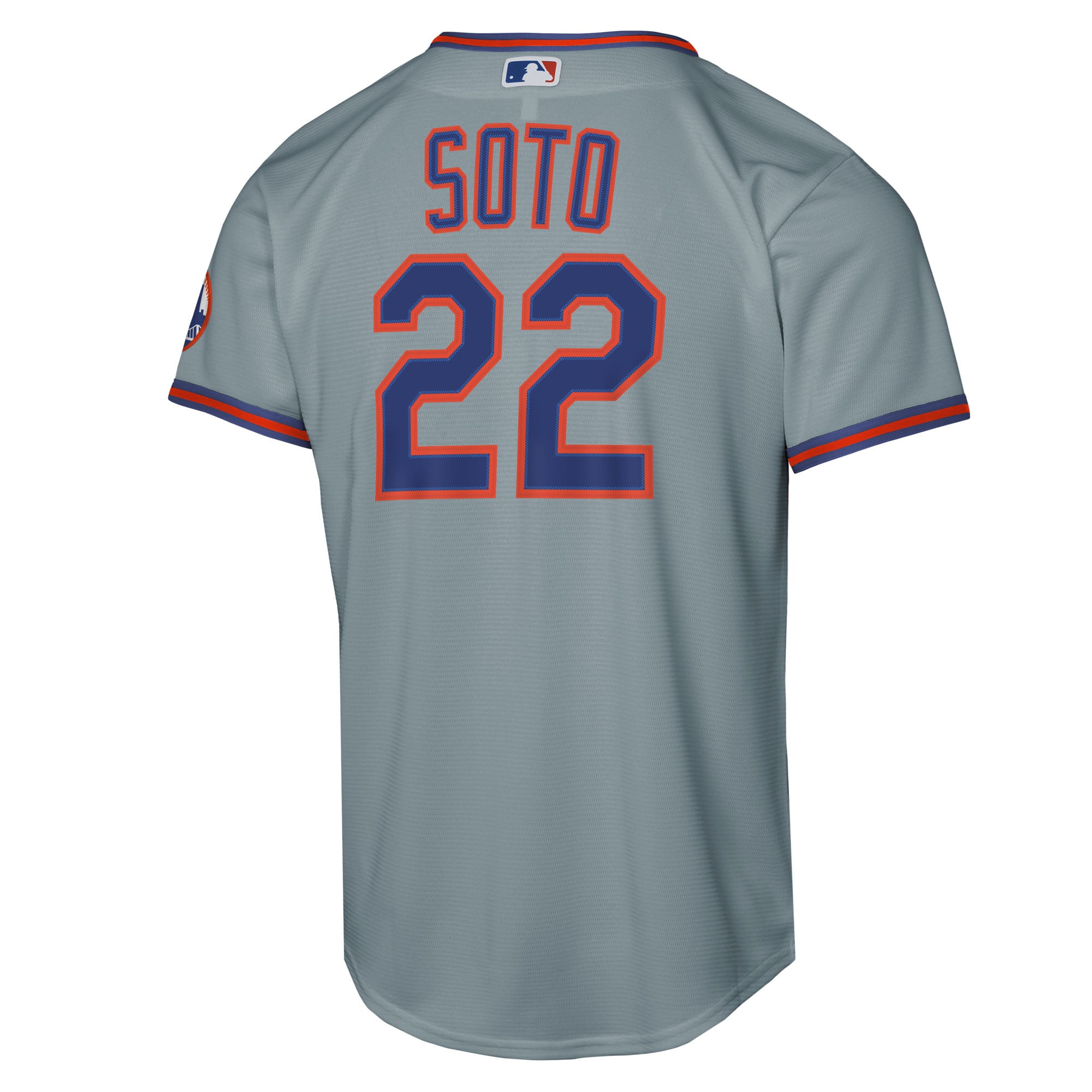 Juan Soto New York Mets Youth Home Stadium Player Jersey - Gray - Image 4