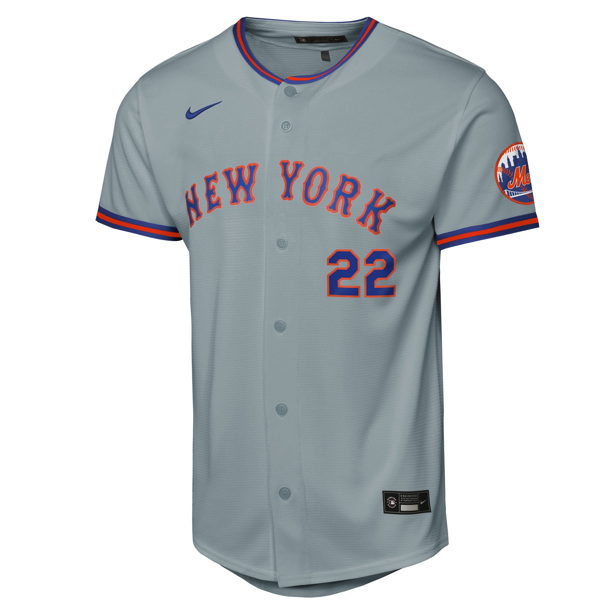 Juan Soto New York Mets Youth Home Stadium Player Jersey - Gray - Image 3