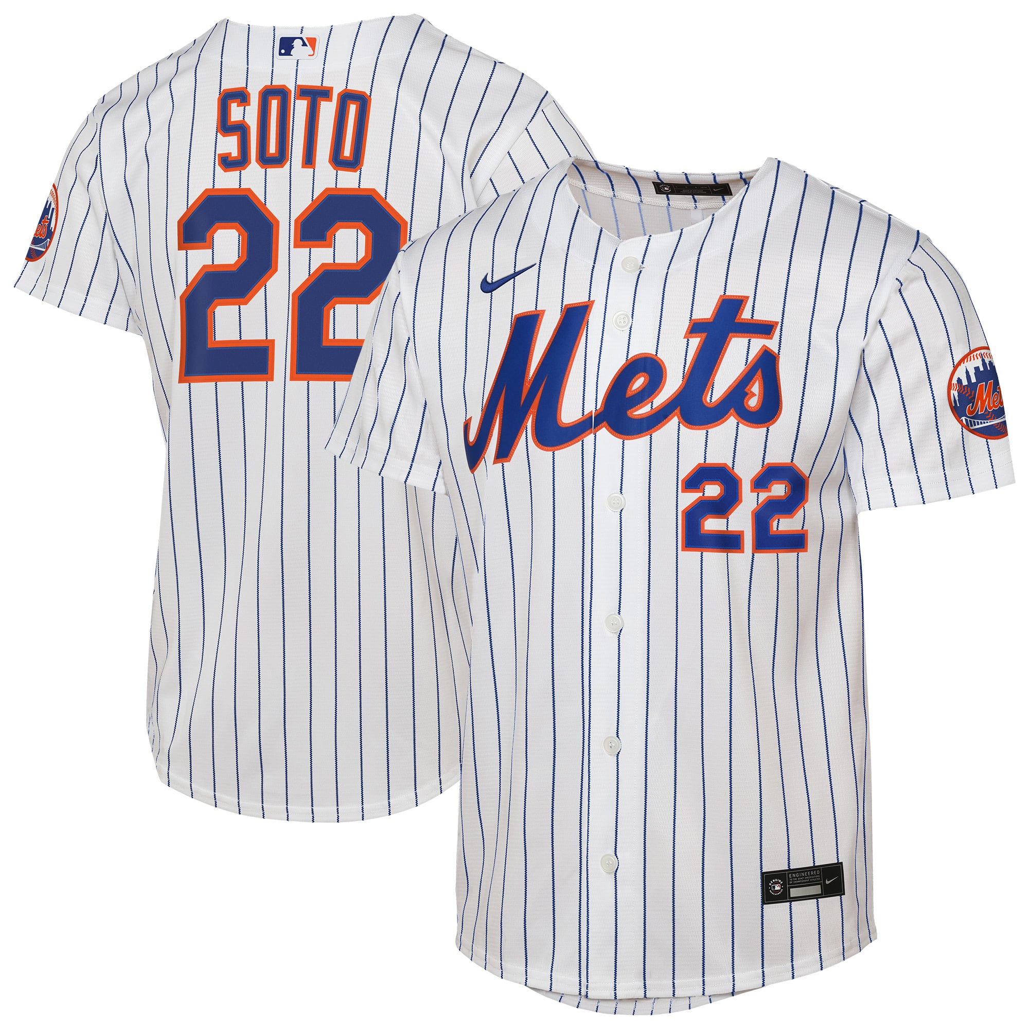 Juan Soto New York Mets Youth Home Stadium Player Jersey - White