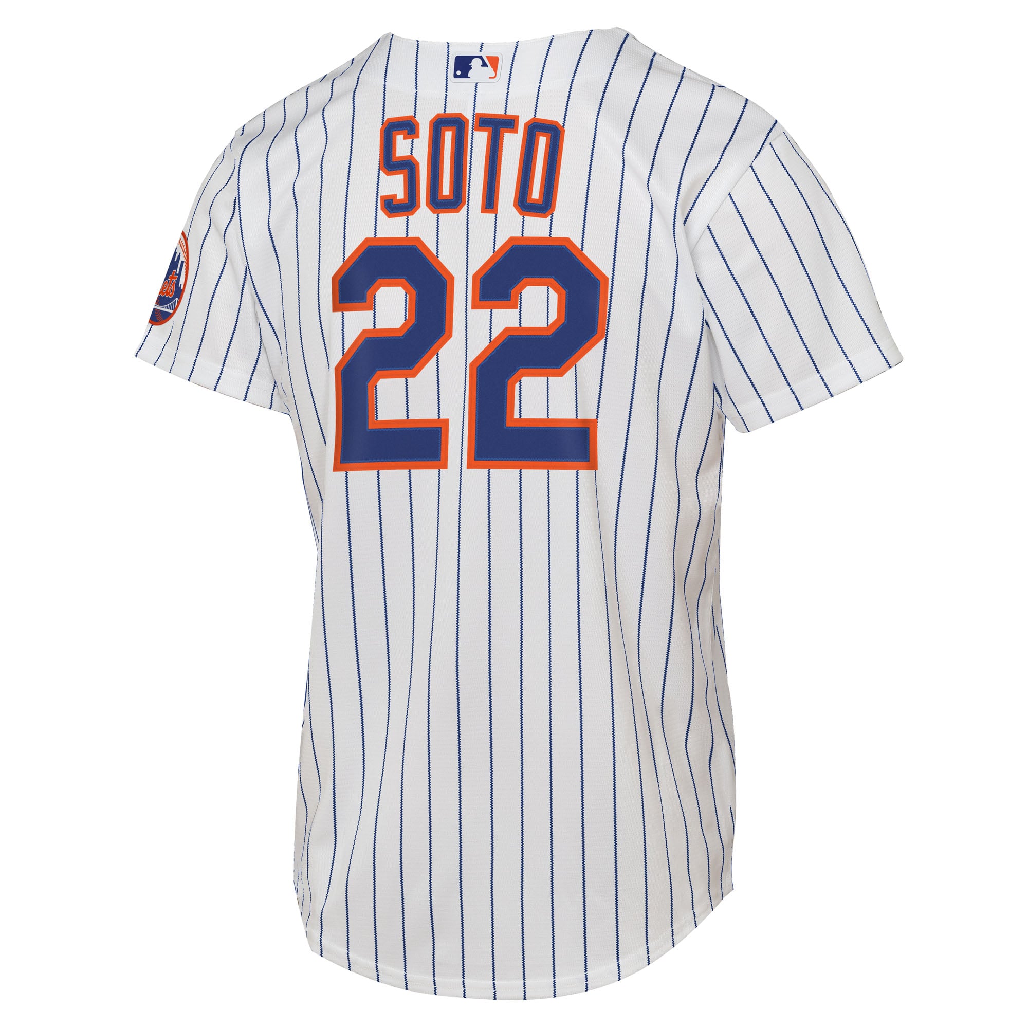 Juan Soto New York Mets Youth Road Stadium Player Jersey - White - Image 4