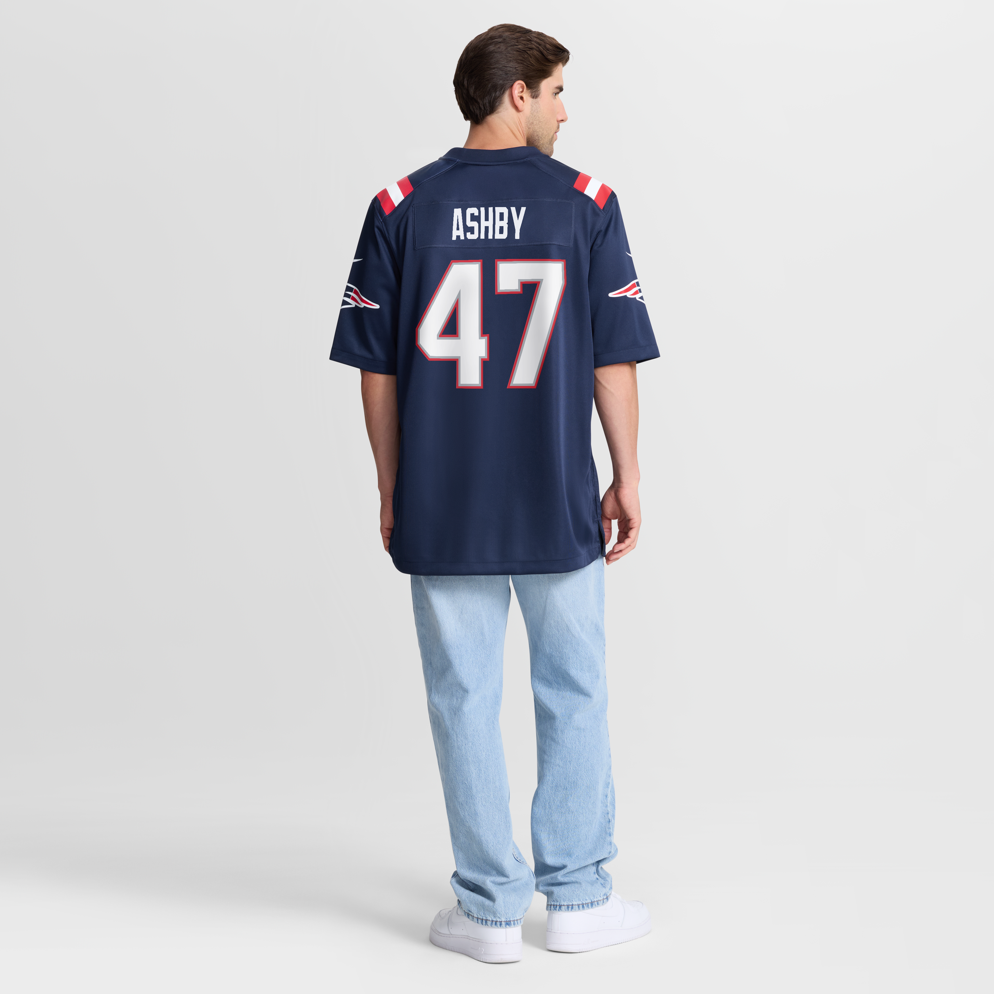 Julian Ashby New England Patriots Team Game Jersey - Navy - Image 9