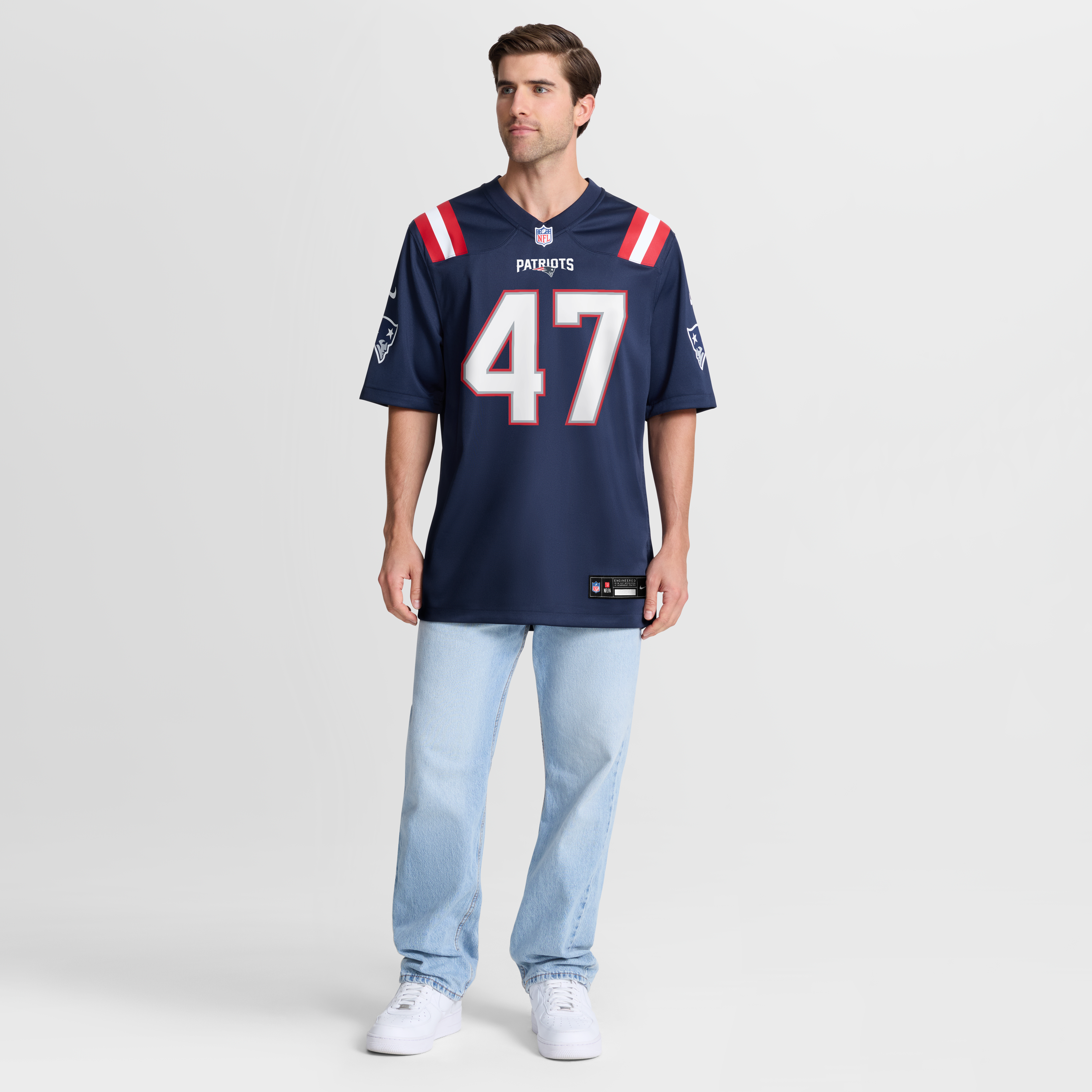 Julian Ashby New England Patriots Team Game Jersey - Navy - Image 8