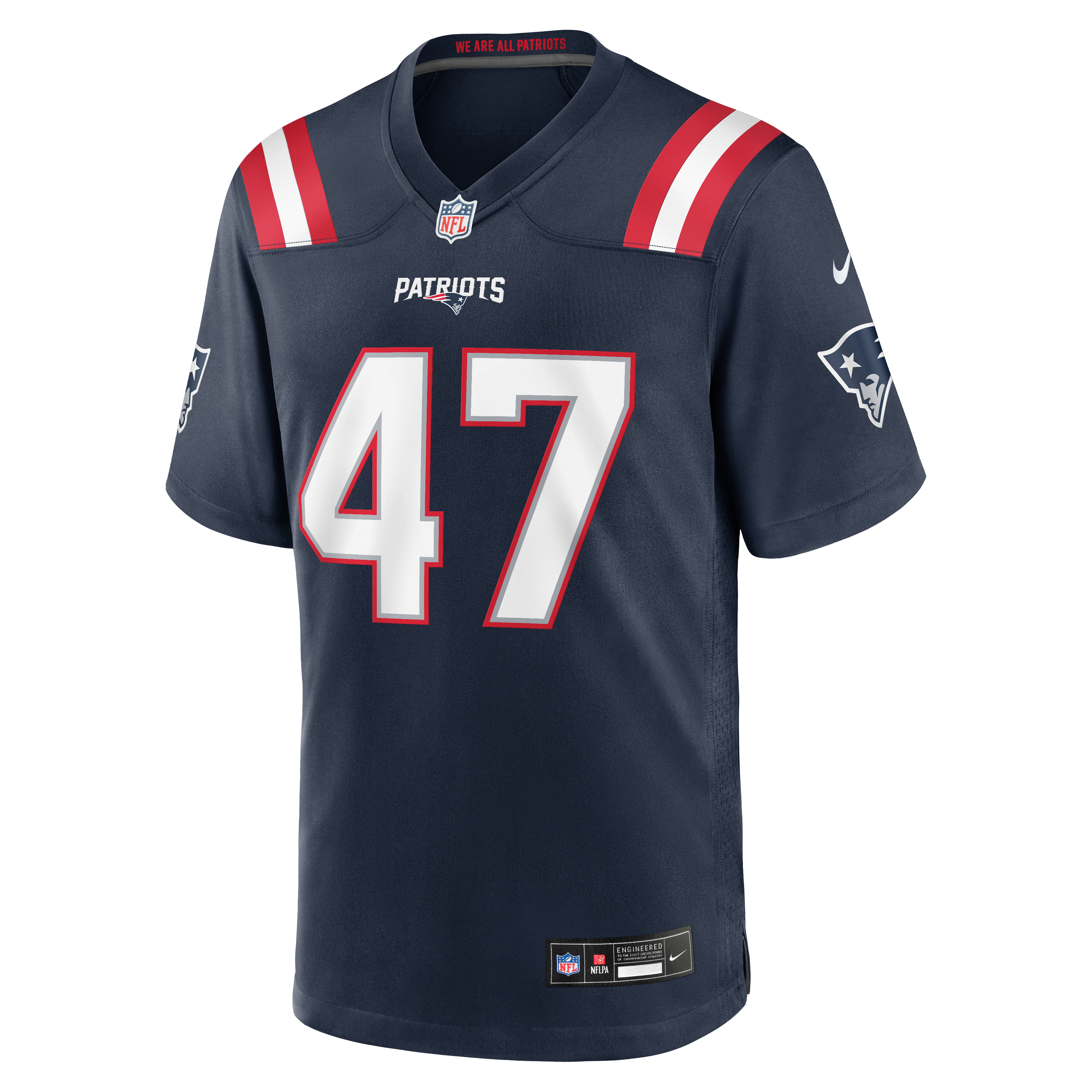 Julian Ashby New England Patriots Team Game Jersey - Navy - Image 3