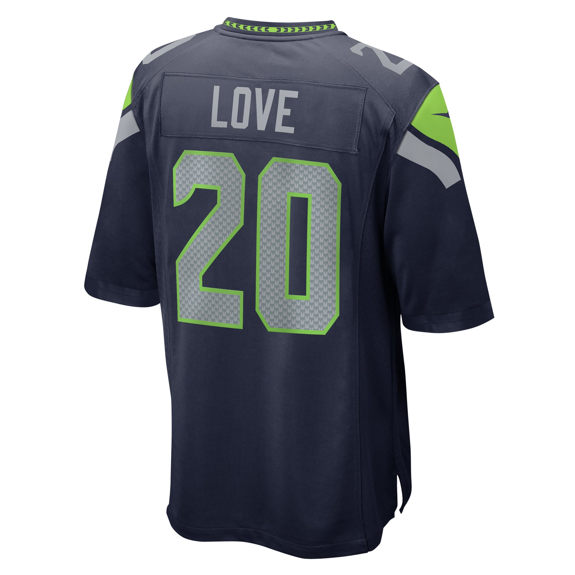 Julian Love Seattle Seahawks Alternate Game Jersey - College Navy - Image 4