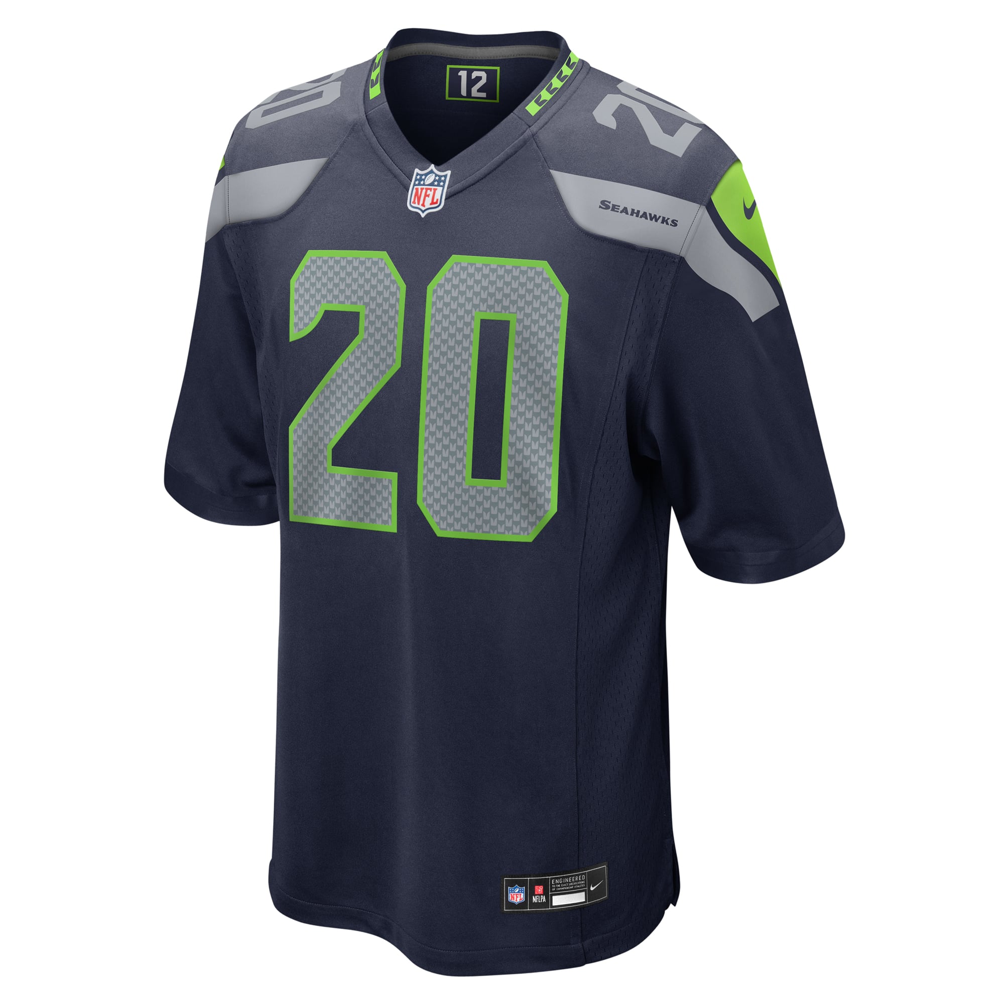 Julian Love Seattle Seahawks Alternate Game Jersey - College Navy - Image 3