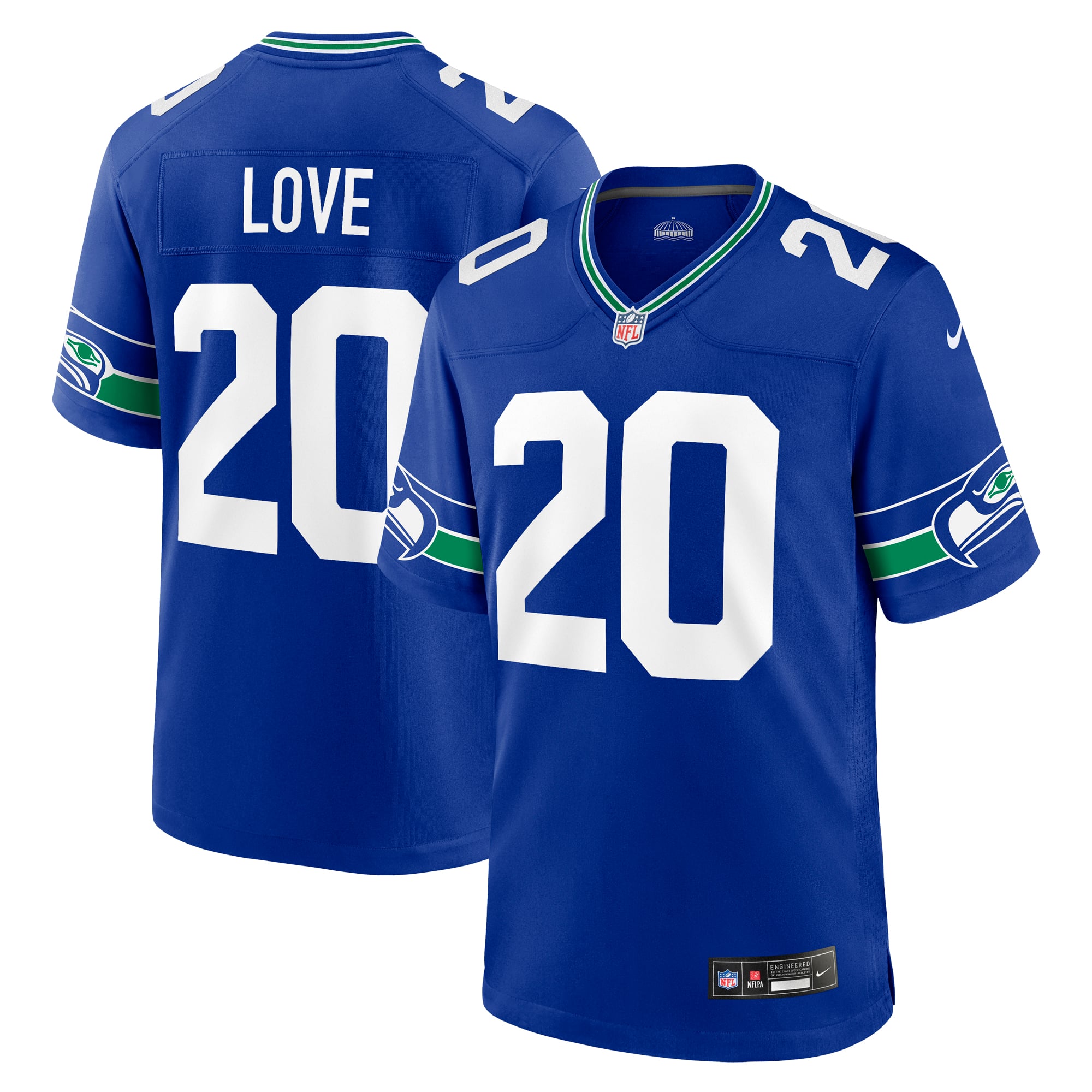 Julian Love Seattle Seahawks Game Jersey - College Navy - Royal