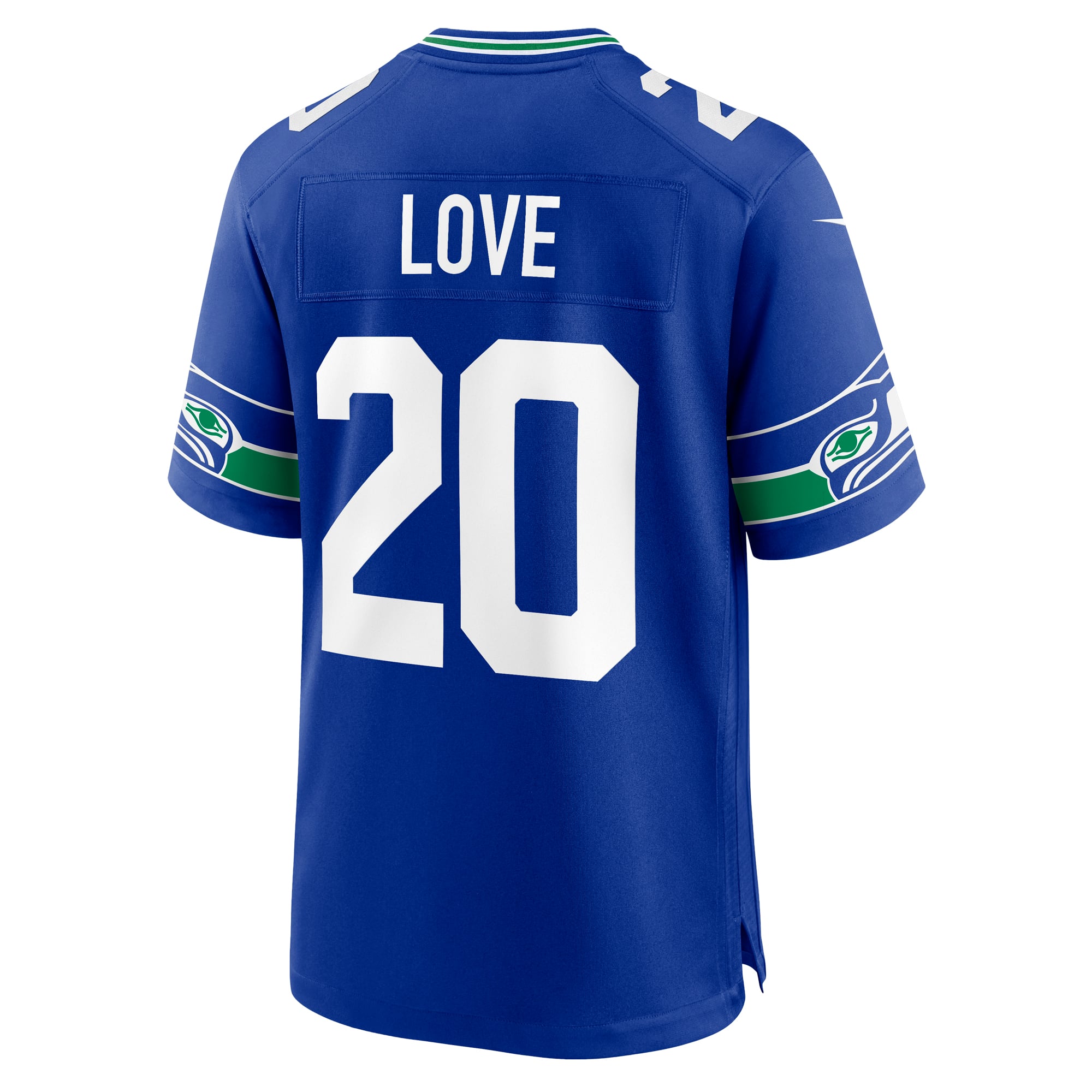Julian Love Seattle Seahawks Game Jersey - College Navy - Royal - Image 4