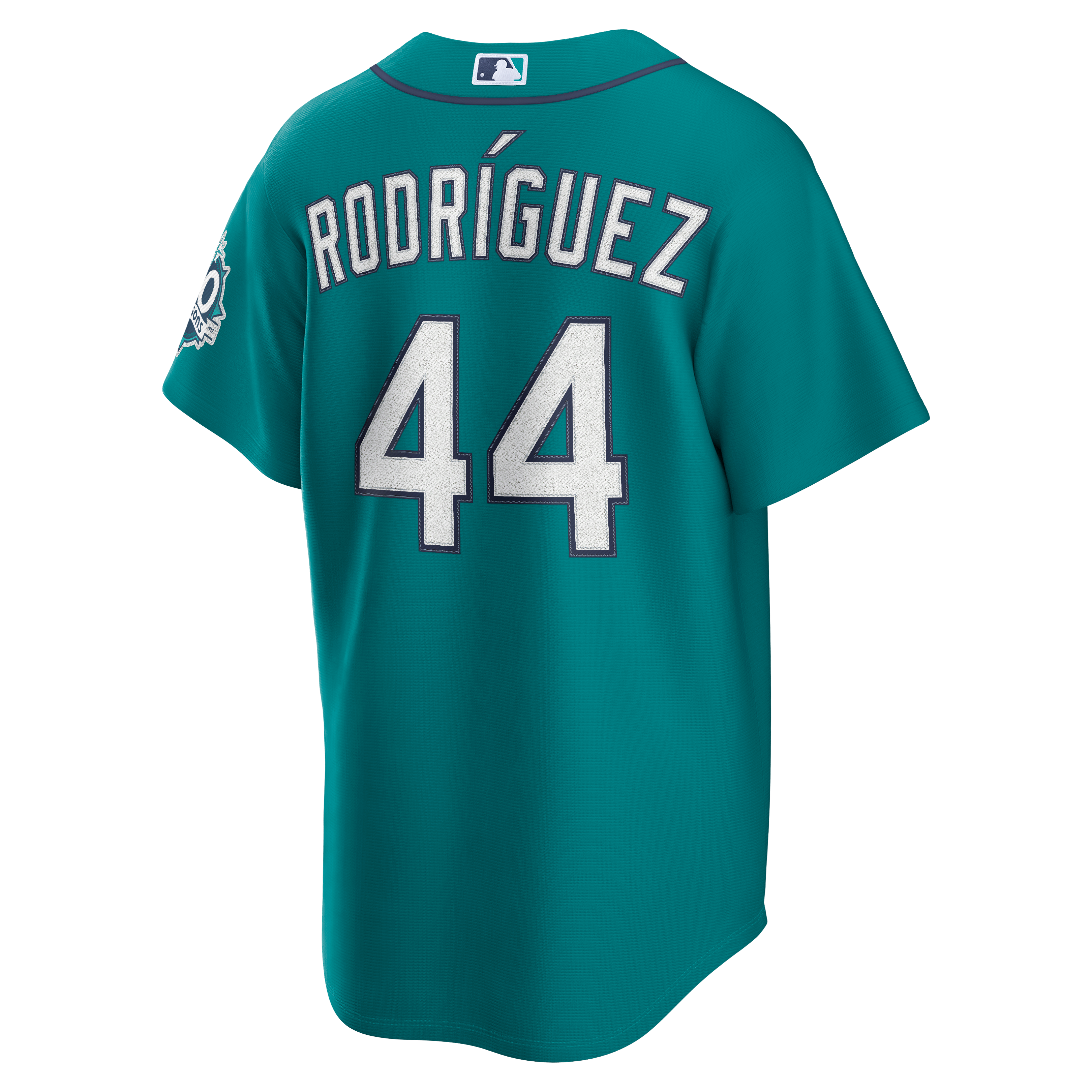 Julio Rodríguez Seattle Mariners Alternate Stadium 50th Season Patch Jersey - Teal - Image 4