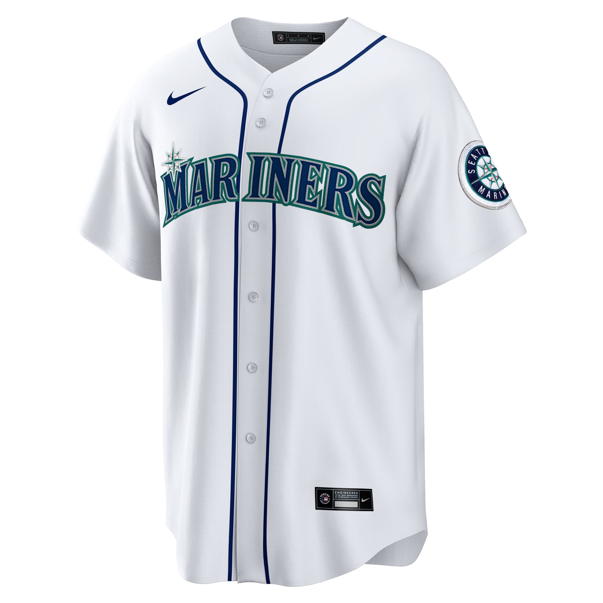 Julio Rodríguez Seattle Mariners Home Jersey - White - Image 3
