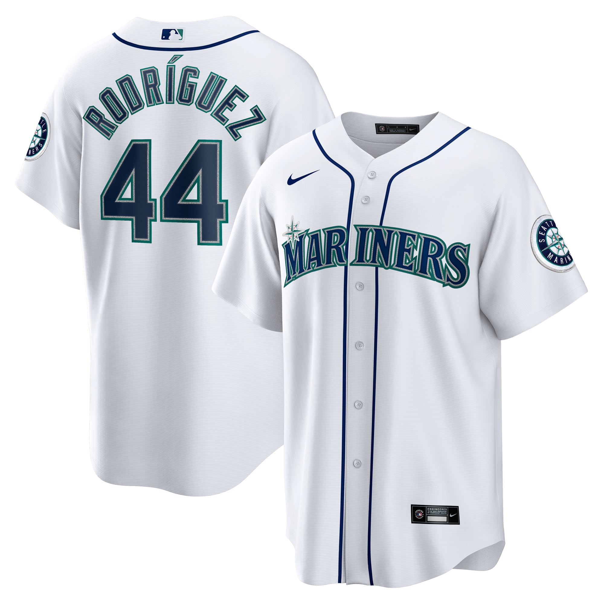 Julio Rodríguez Seattle Mariners Home Jersey - White - Image 2