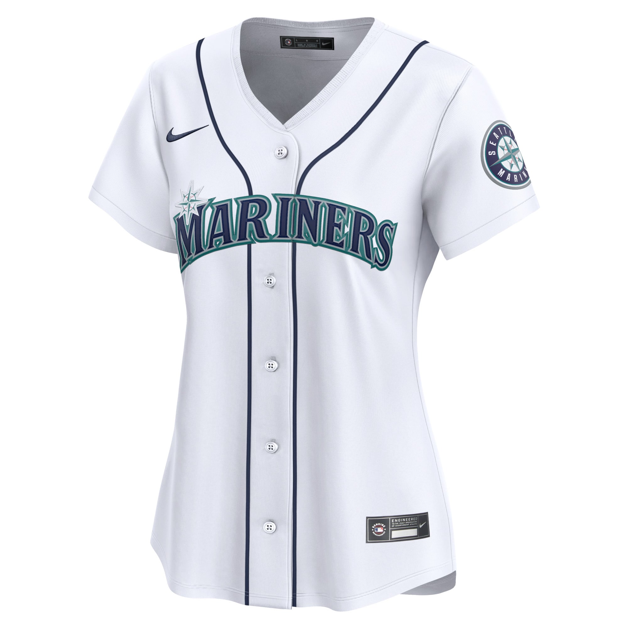 Julio Rodríguez Seattle Mariners Women's Home Limited Player Jersey - White - Image 3