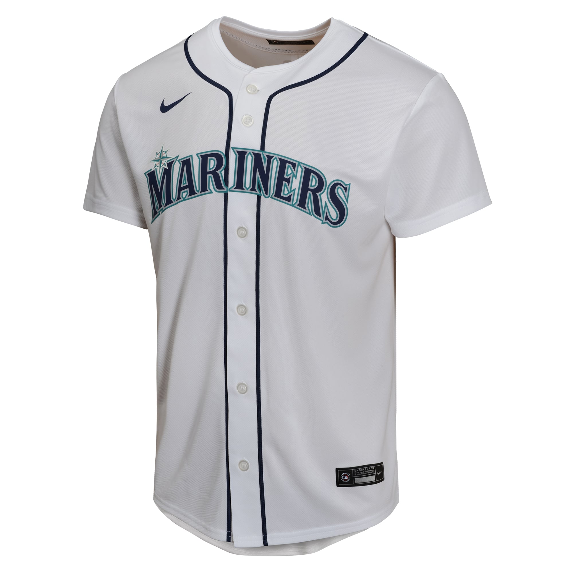 Julio Rodríguez Seattle Mariners Youth Home Game Player Jersey - White - Image 3