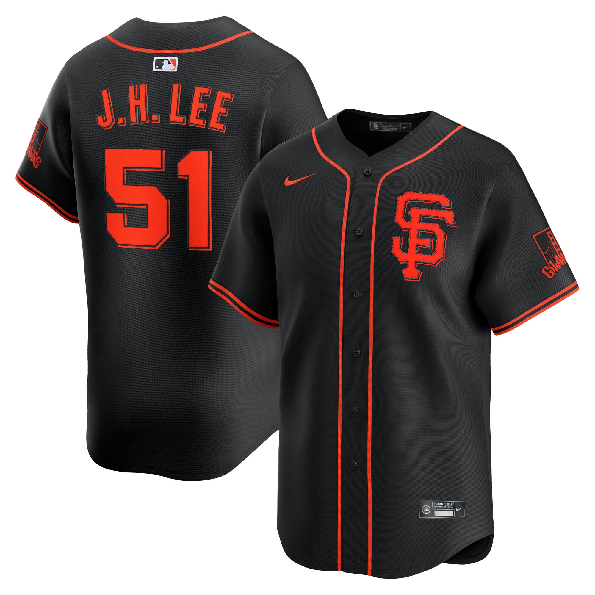 Jung Hoo Lee San Francisco Giants Home Limited Player Jersey - Black