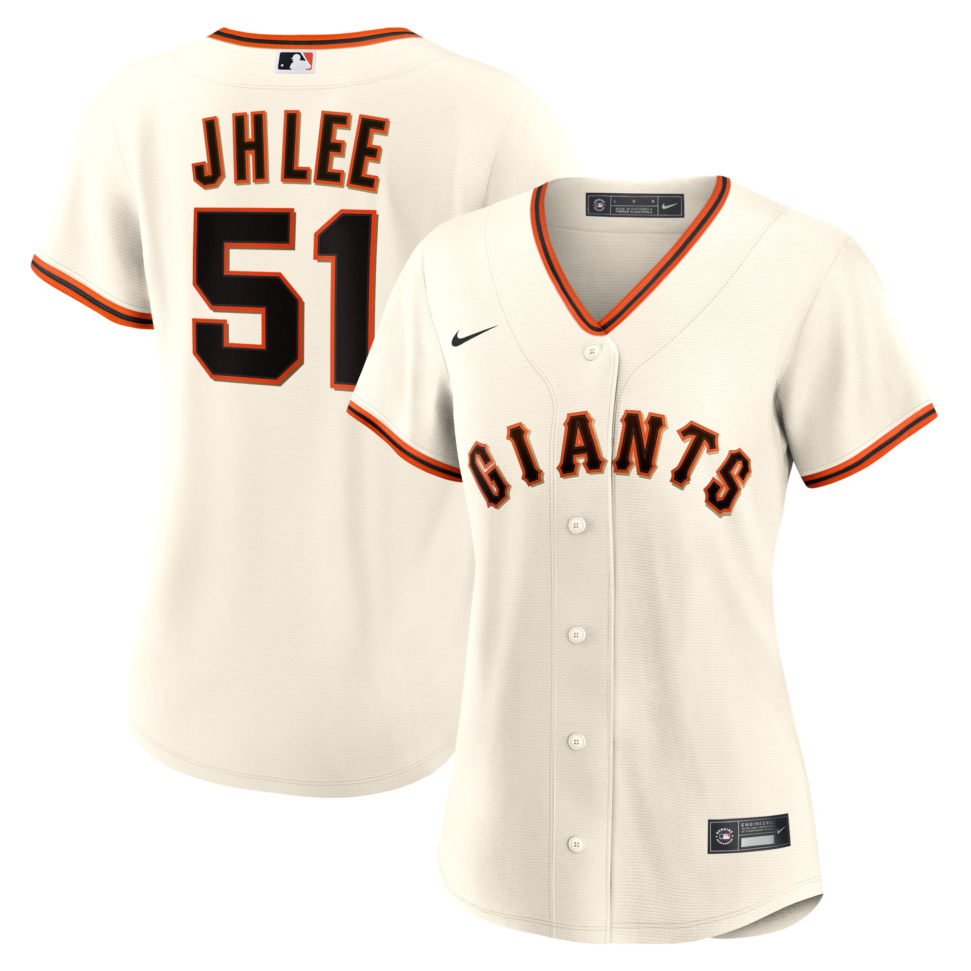 Jung Hoo Lee San Francisco Giants Women's Home Jersey - Cream - Image 2