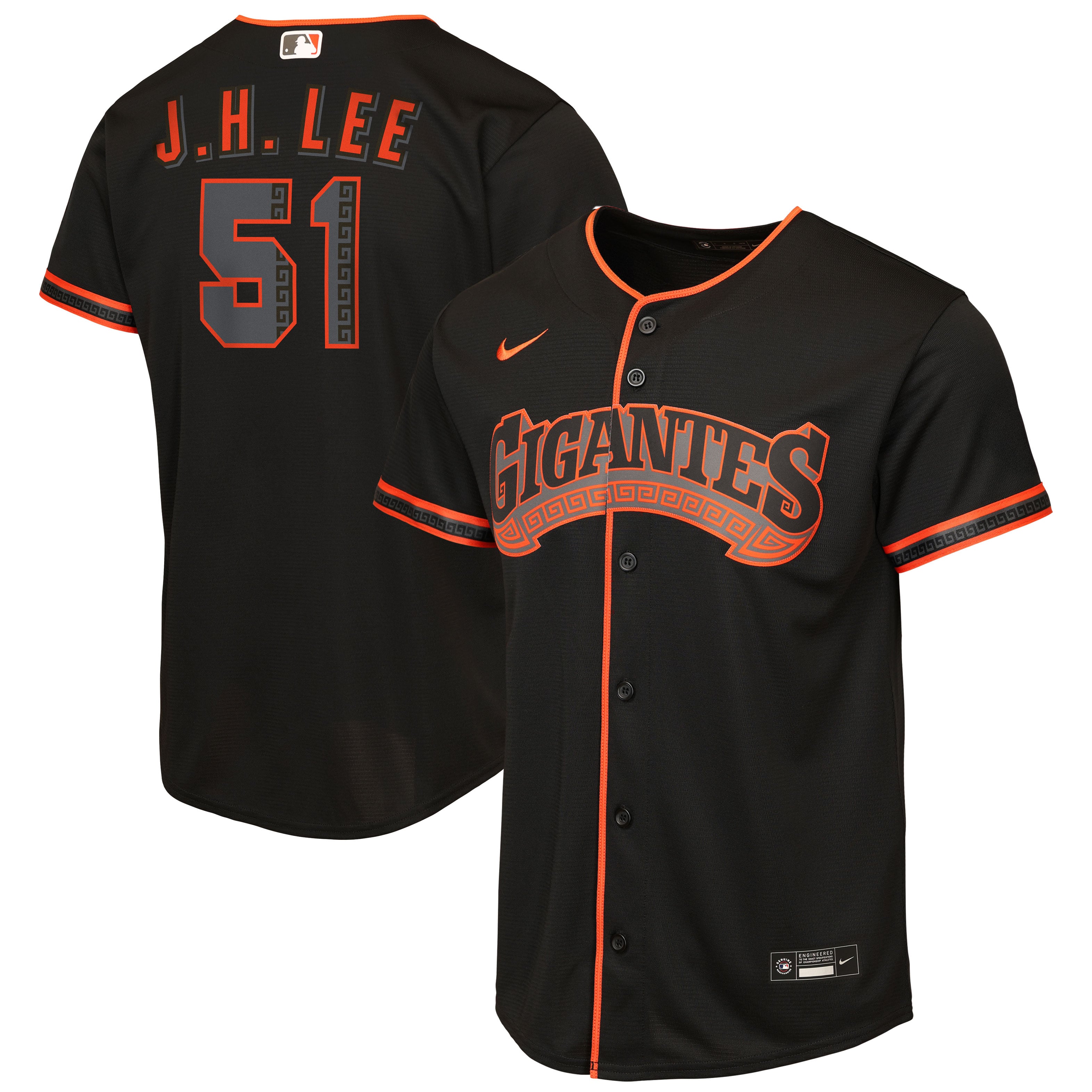 Jung Hoo Lee San Francisco Giants Youth Alternate Jersey - Black