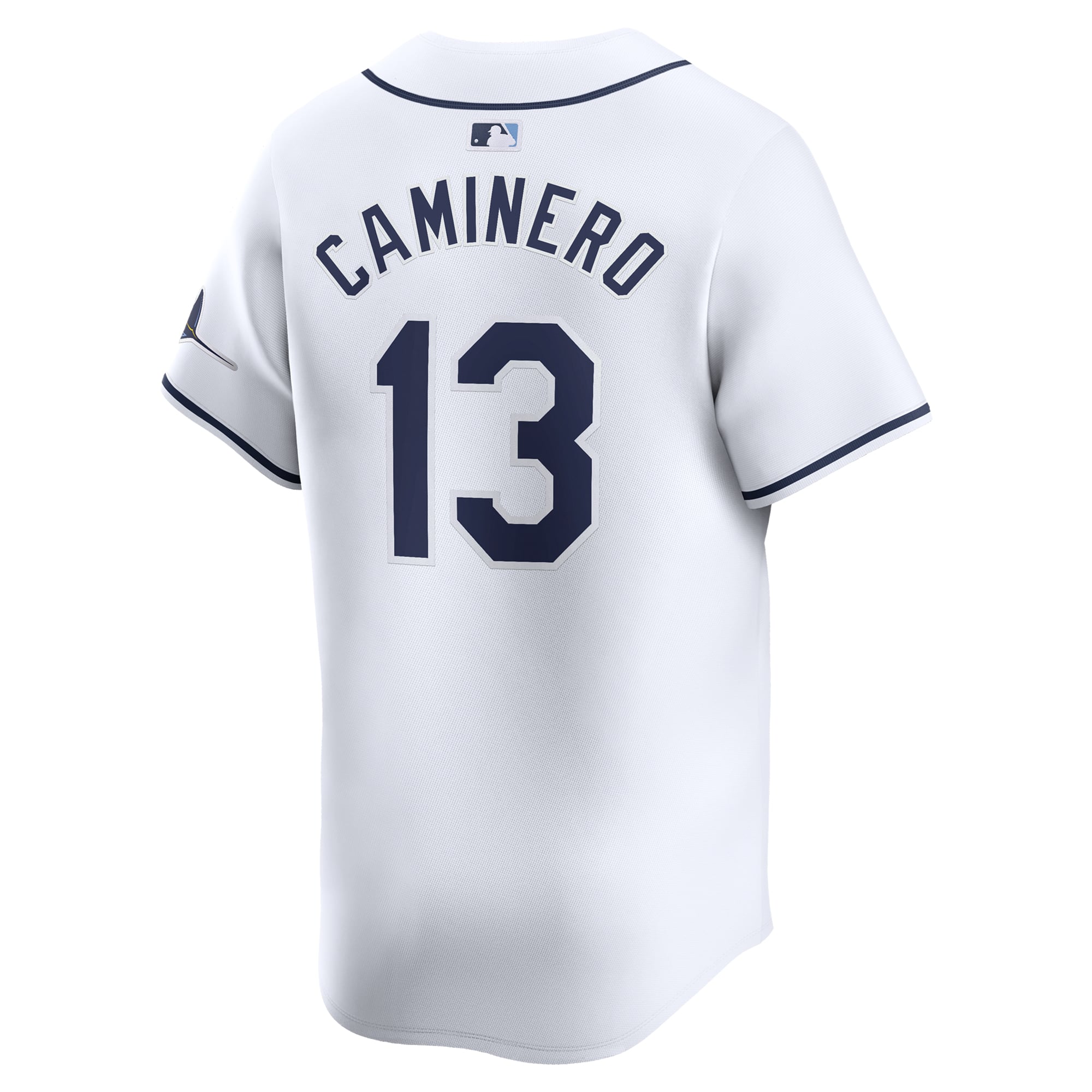 Junior Caminero Tampa Bay Rays Youth Home Limited Player Jersey - White - Image 4