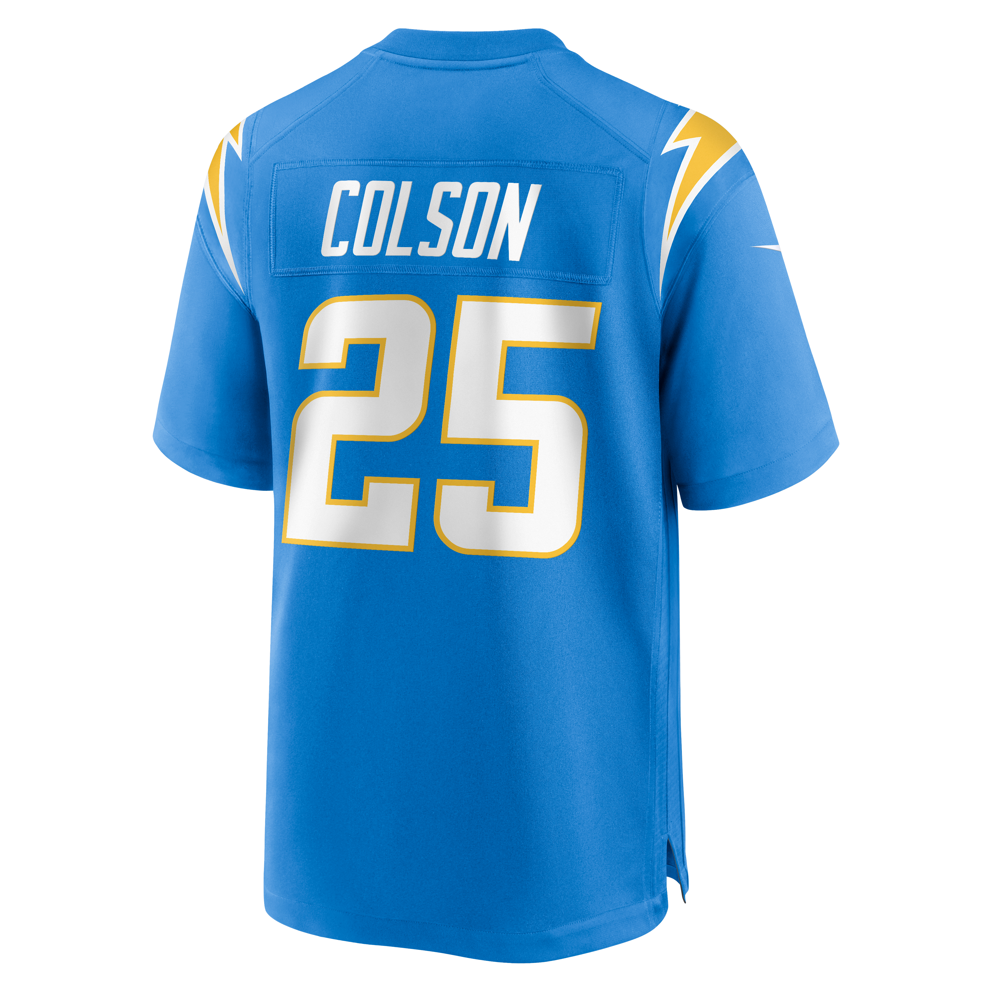 Junior Colson Los Angeles Chargers Team Game Jersey - Powder Blue - Image 4
