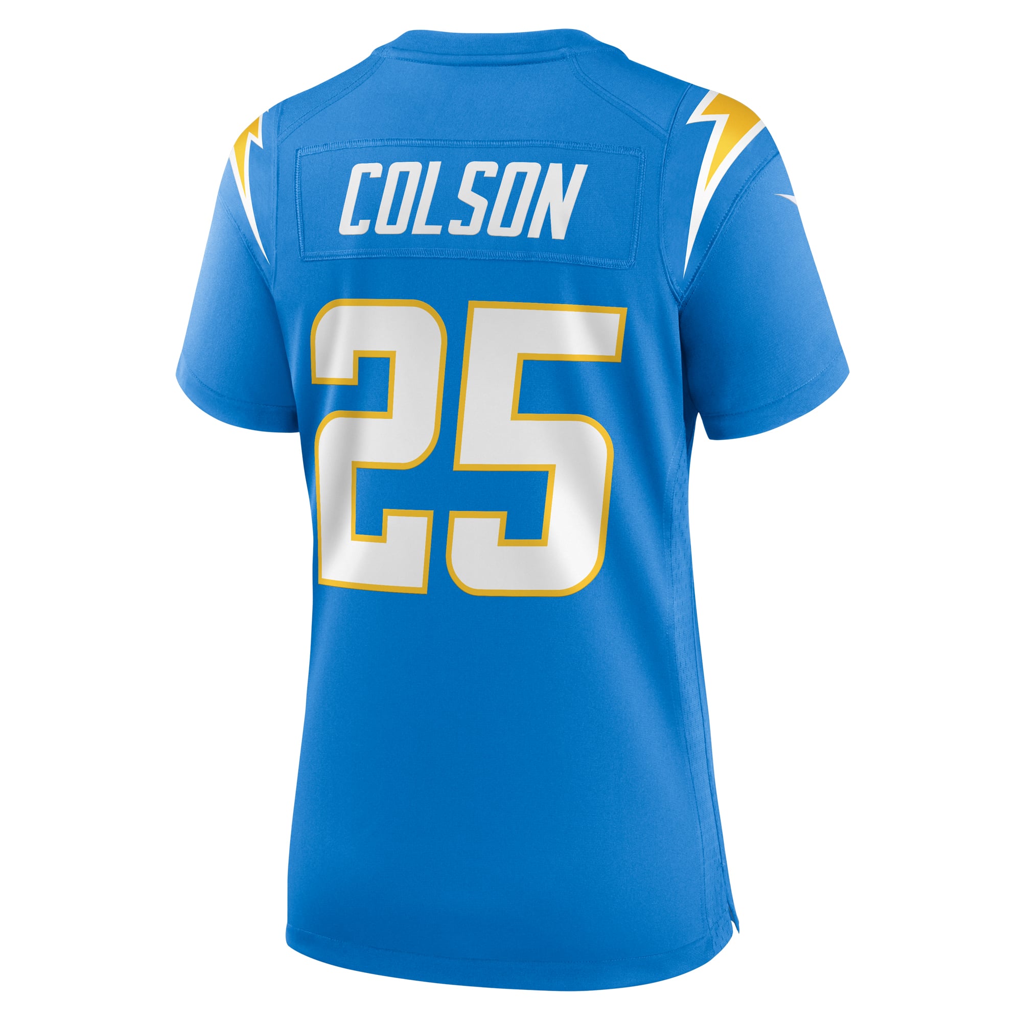 Junior Colson Los Angeles Chargers Women's Game Jersey - Powder Blue - Image 4