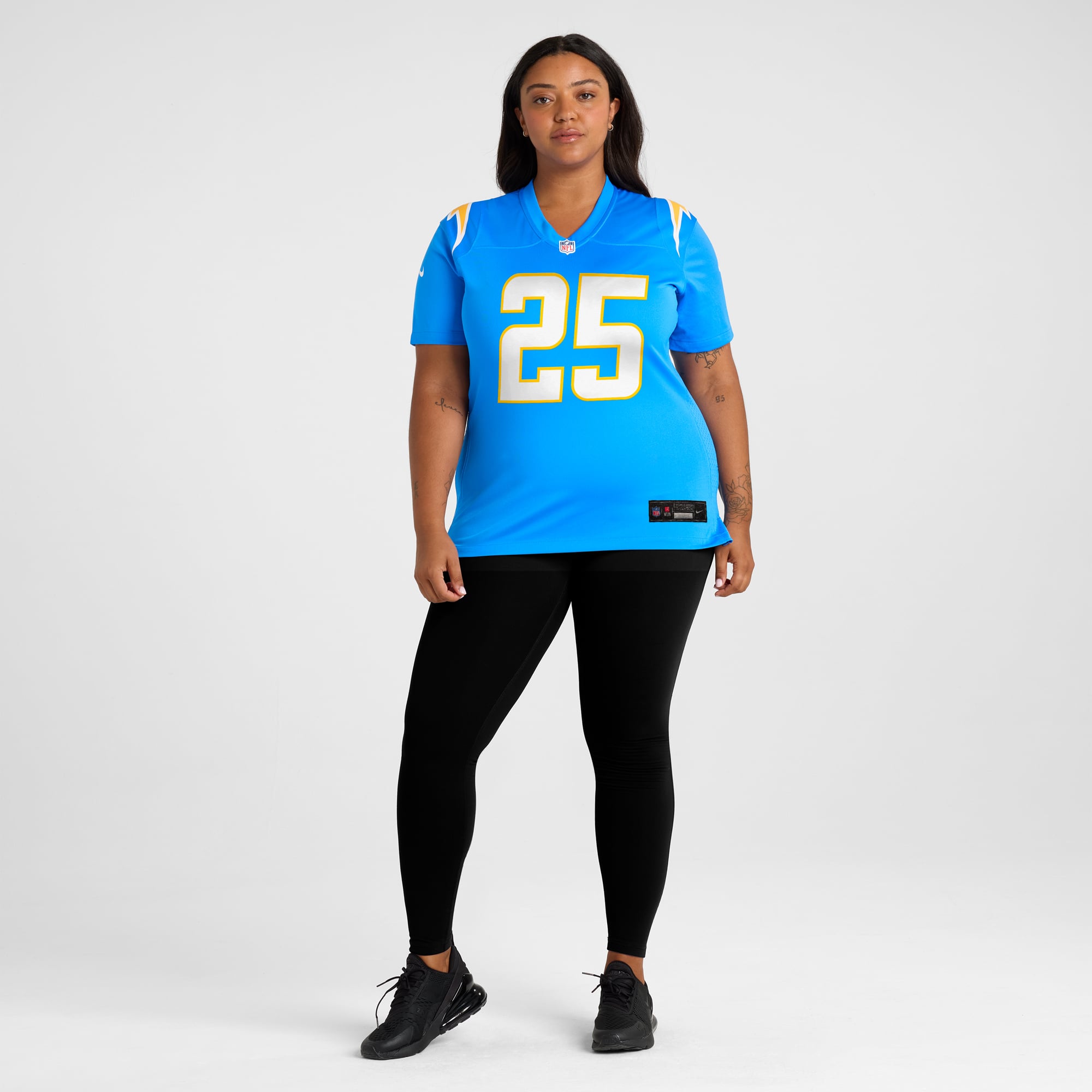Junior Colson Los Angeles Chargers Women's Game Jersey - Powder Blue - Image 7