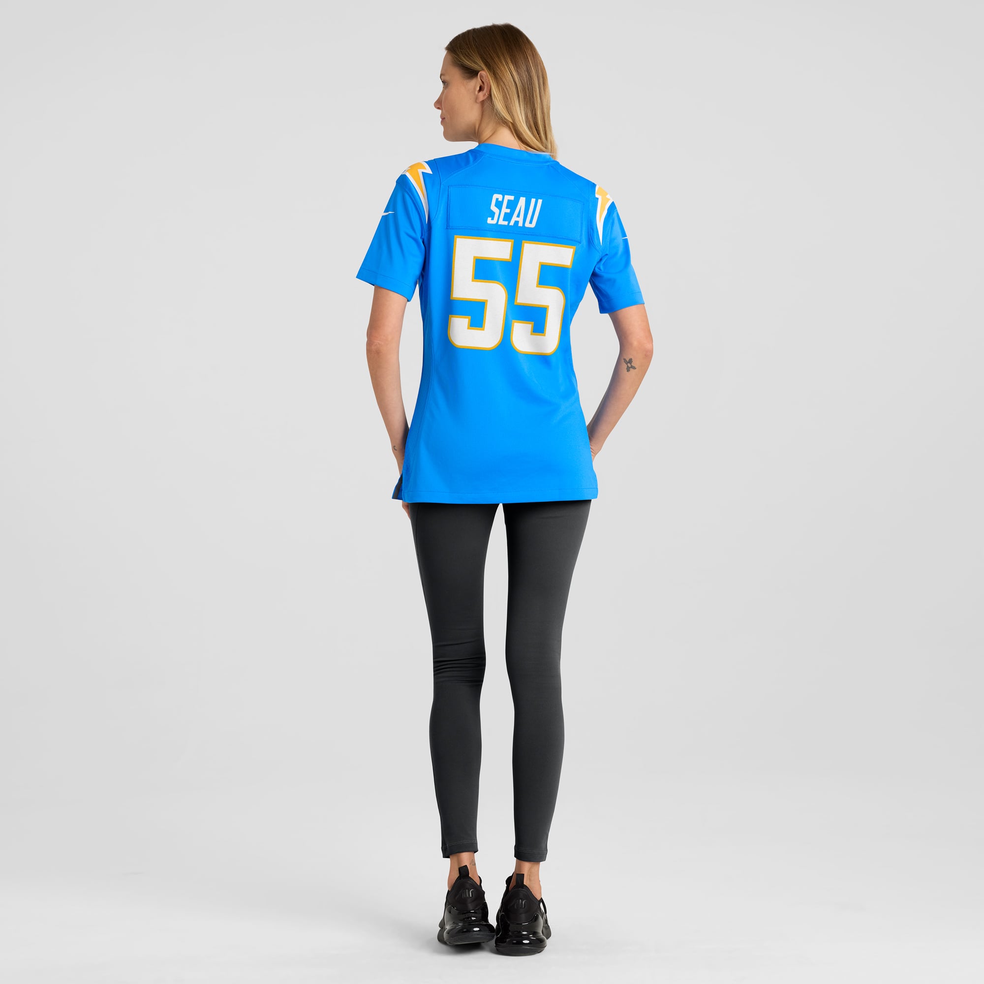 Junior Seau Los Angeles Chargers Women's Game Retired Player Jersey - Powder Blue - Image 6