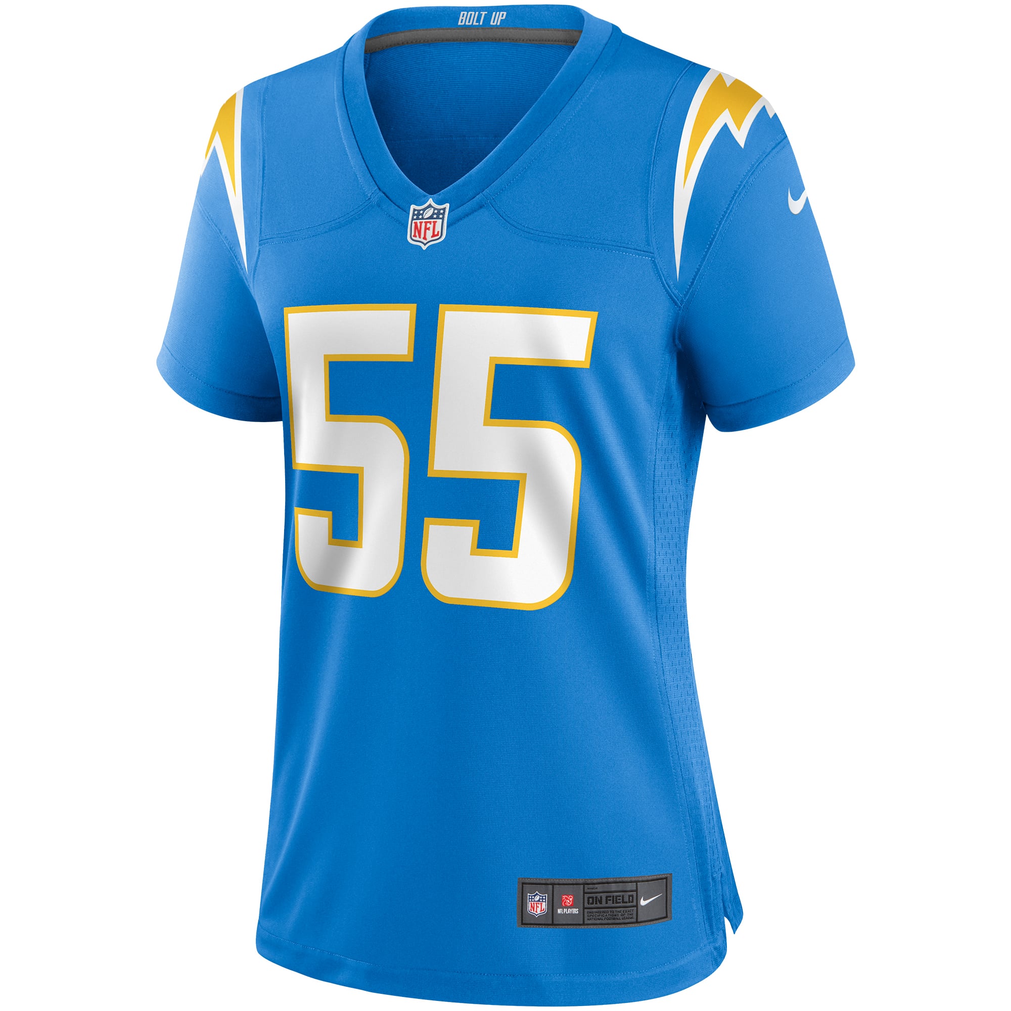 Junior Seau Los Angeles Chargers Women's Game Retired Player Jersey - Powder Blue - Image 3