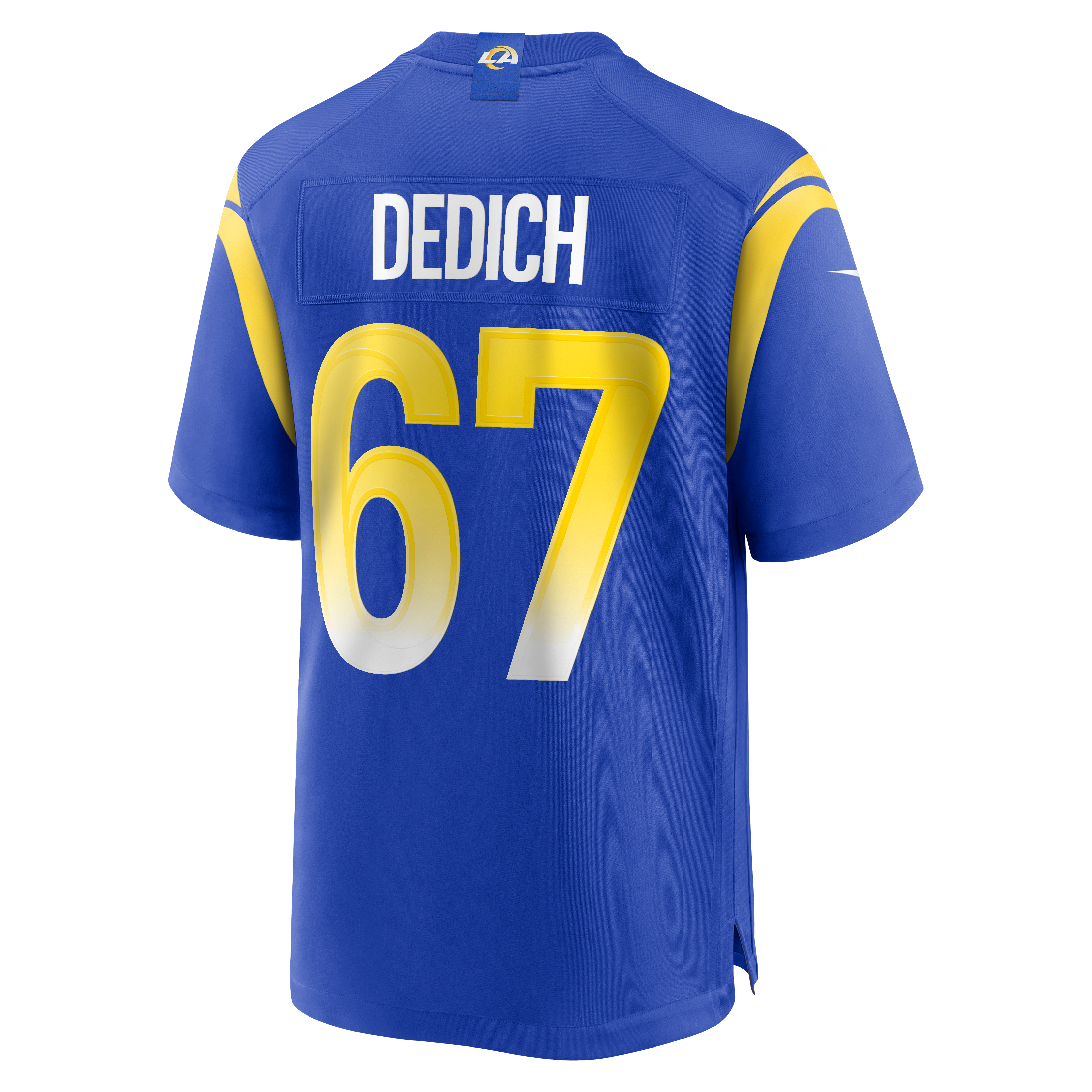 Justin Dedich Los Angeles Rams Game Jersey - Royal - Image 4