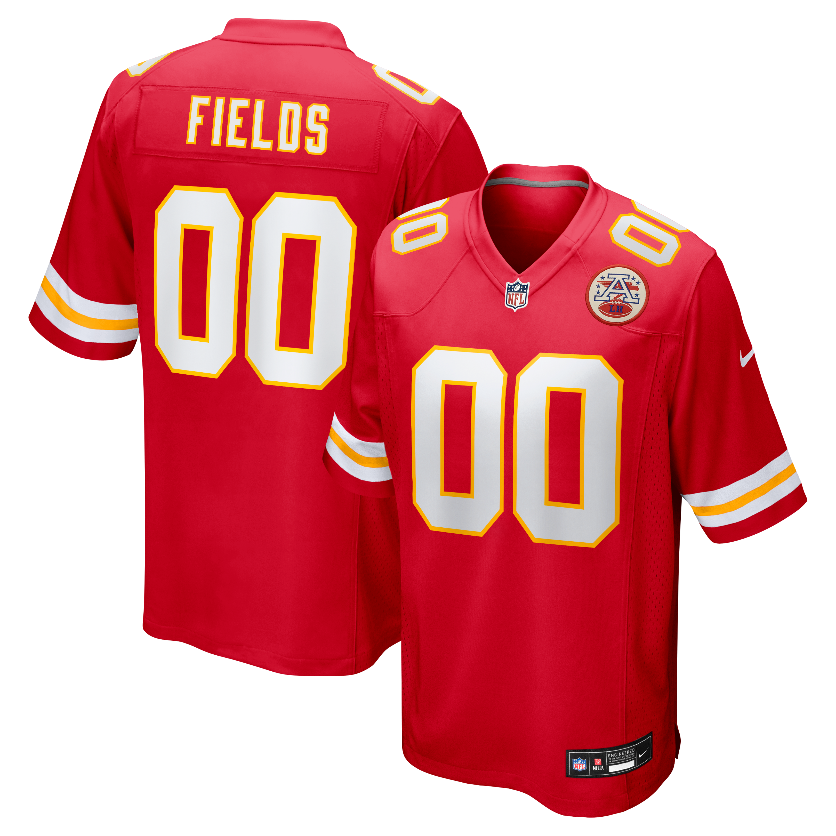 Justin Fields Kansas City Chiefs Game Jersey - Red