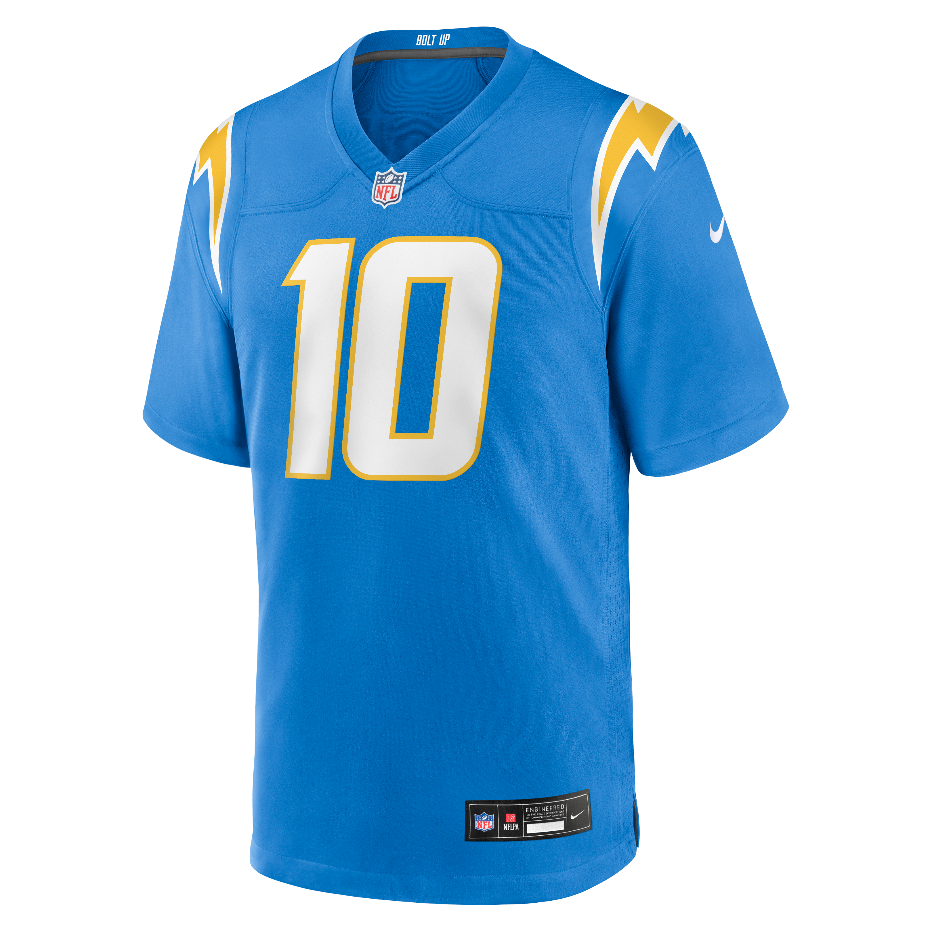 Justin Herbert Los Angeles Chargers Alternate Super Chargers Game Player Jersey - Powder Blue - Image 3