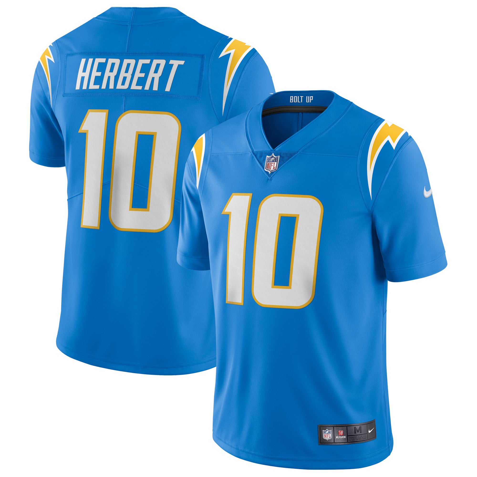 Justin Herbert Los Angeles Chargers Vapor Limited Jersey - Powder Blue - Image 2