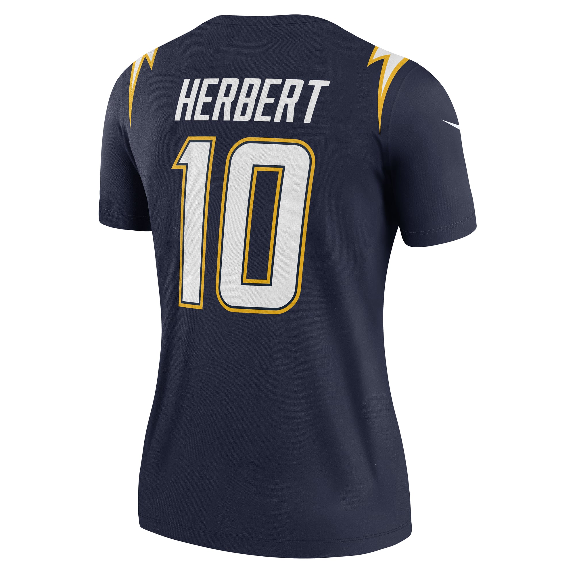 Justin Herbert Los Angeles Chargers Women's Alternate Super Chargers Legend Player Performance Top - Navy - Image 4