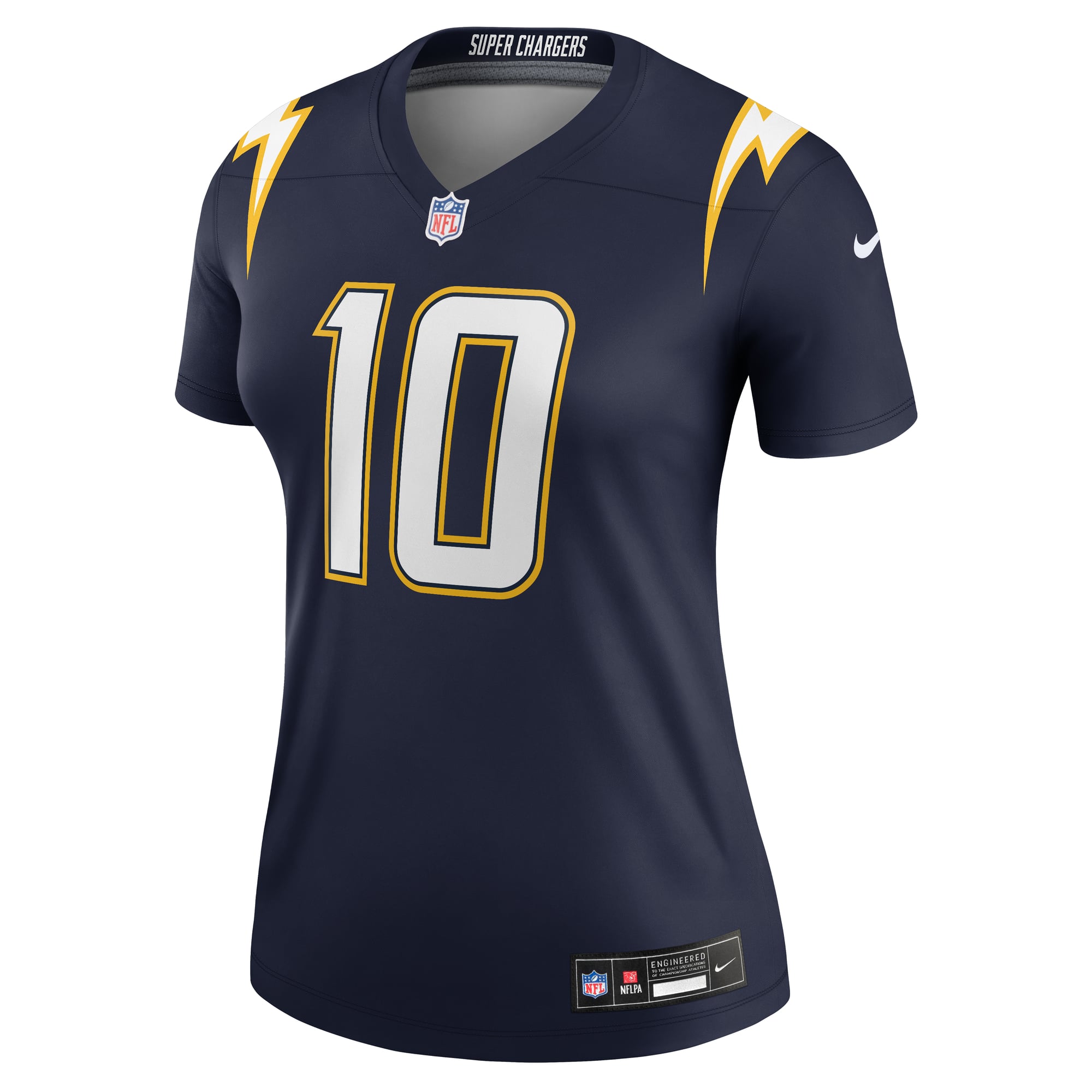 Justin Herbert Los Angeles Chargers Women's Alternate Super Chargers Legend Player Performance Top - Navy - Image 3