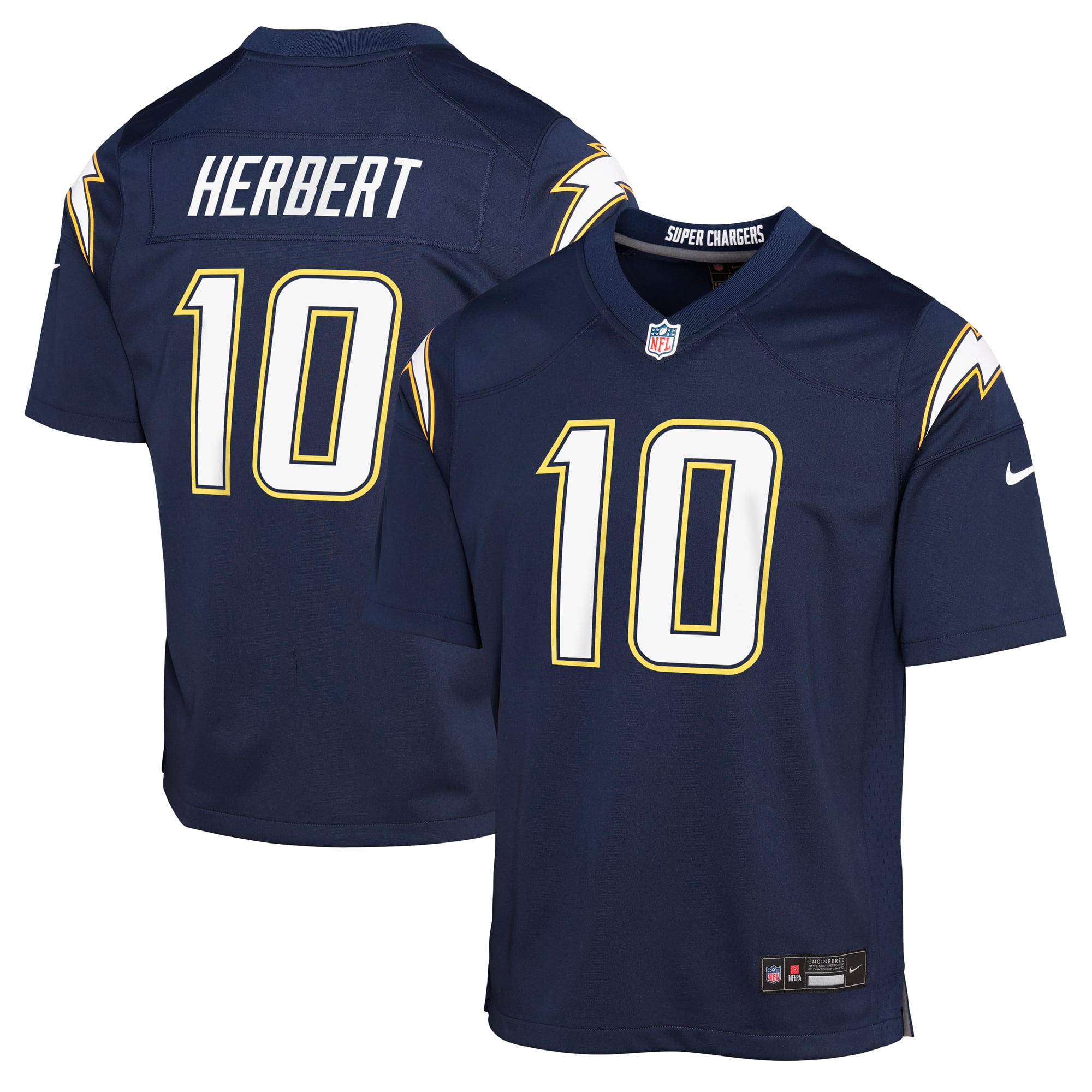 Justin Herbert Los Angeles Chargers Youth Alternate Super Chargers Game Player Jersey - Navy - Image 2