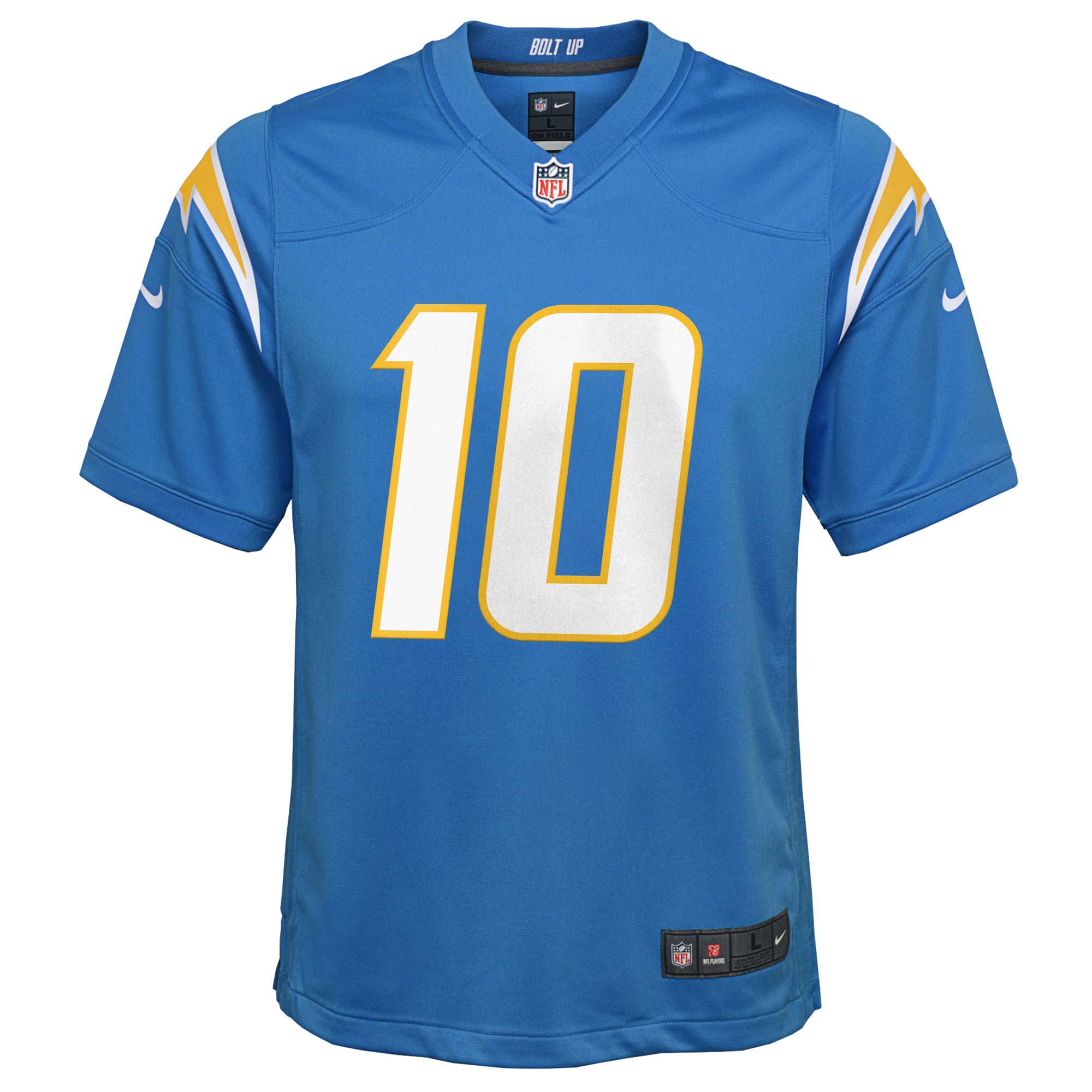 Justin Herbert Los Angeles Chargers Youth Game Jersey - Powder Blue - Image 3