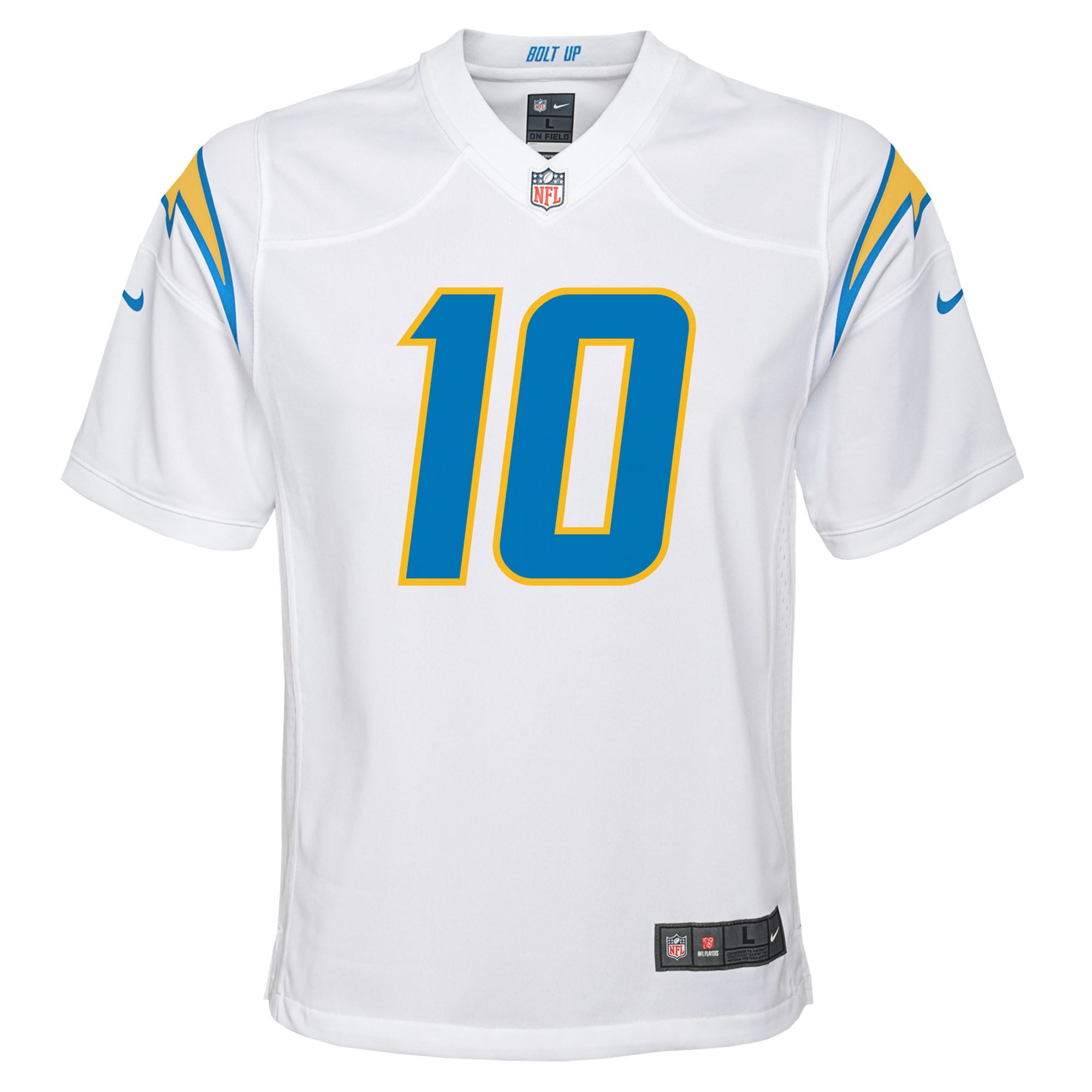 Justin Herbert Los Angeles Chargers Youth Game Jersey - White - Image 3