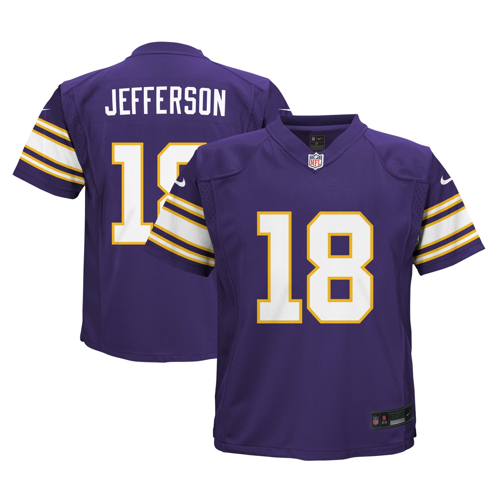Justin Jefferson Minnesota Vikings Infant Alternate Player Game Jersey - Purple - Image 2