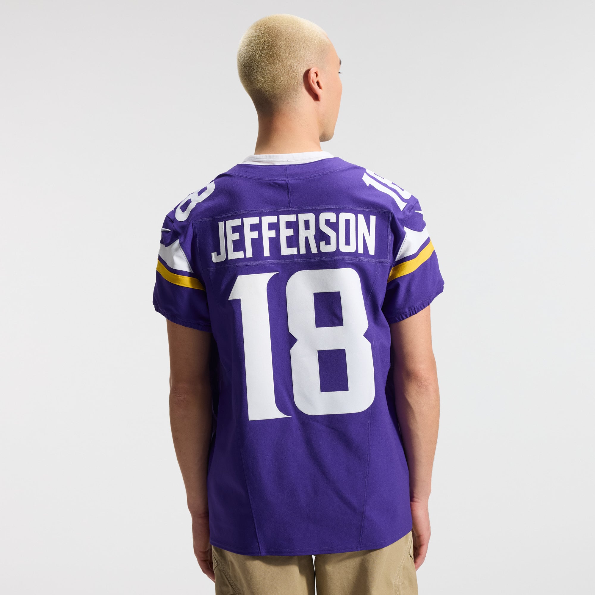 Justin Jefferson Minnesota Vikings Team Vapor F.U.S.E. Elite Jersey - Purple - Image 4