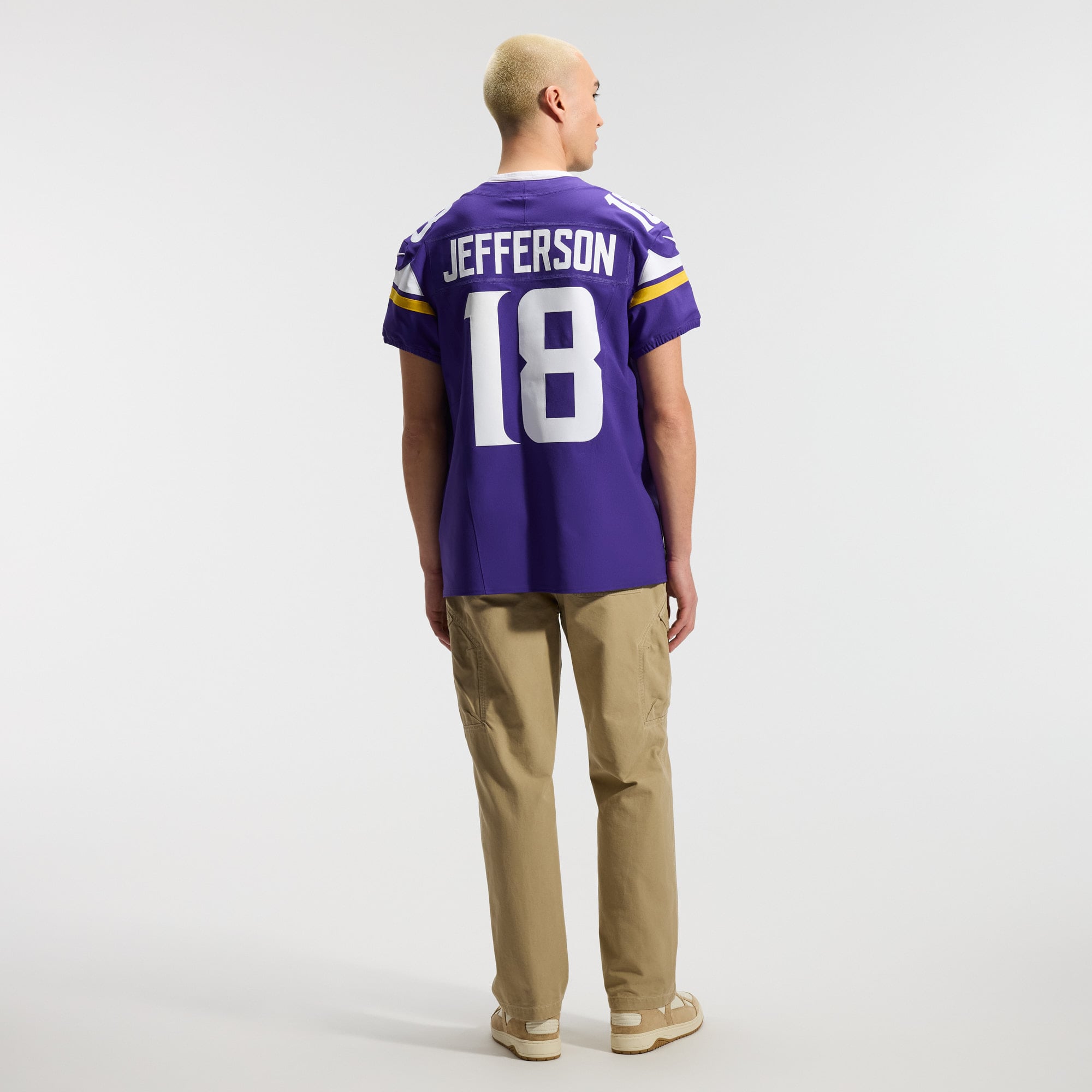 Justin Jefferson Minnesota Vikings Team Vapor F.U.S.E. Elite Jersey - Purple - Image 6