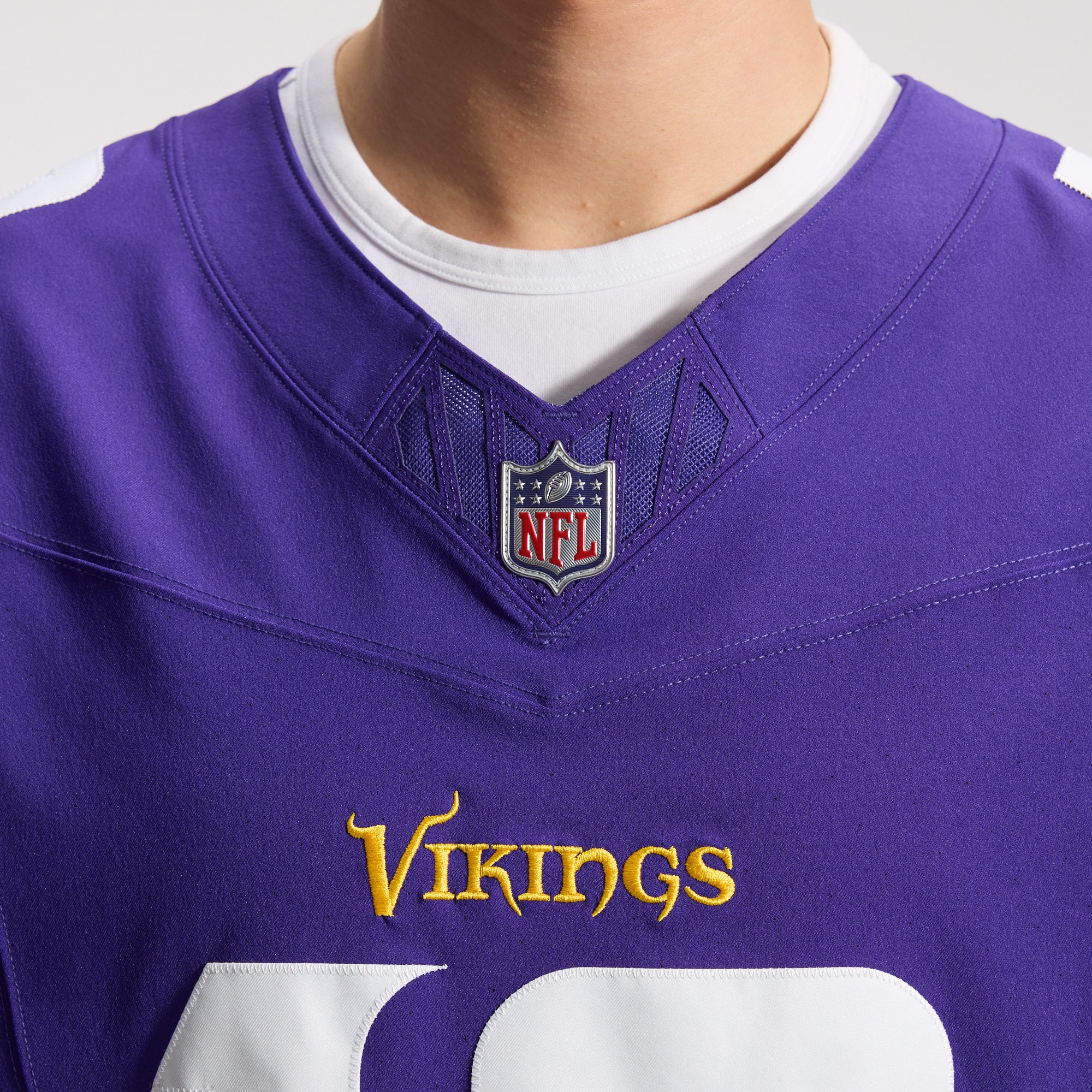Justin Jefferson Minnesota Vikings Team Vapor F.U.S.E. Elite Jersey - Purple - Image 10