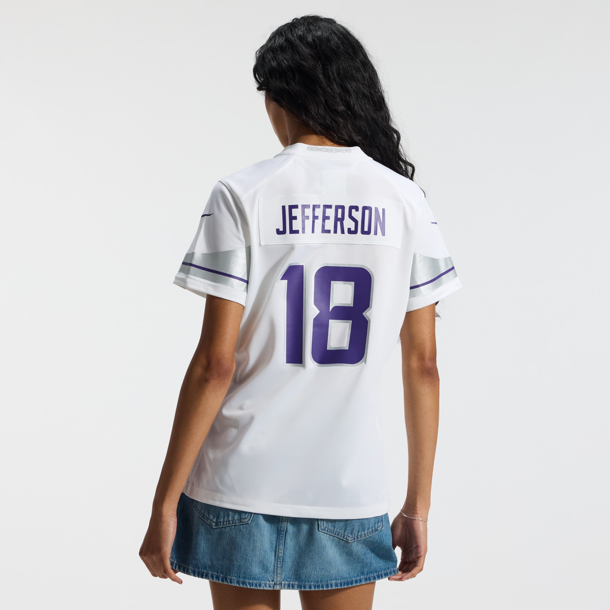 Justin Jefferson Minnesota Vikings Women's Alternate Game Player Jersey - White - Image 5