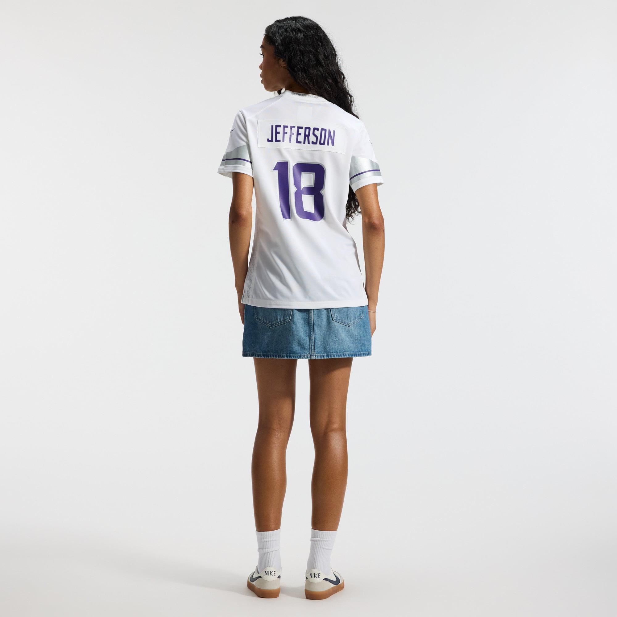 Justin Jefferson Minnesota Vikings Women's Alternate Game Player Jersey - White - Image 7