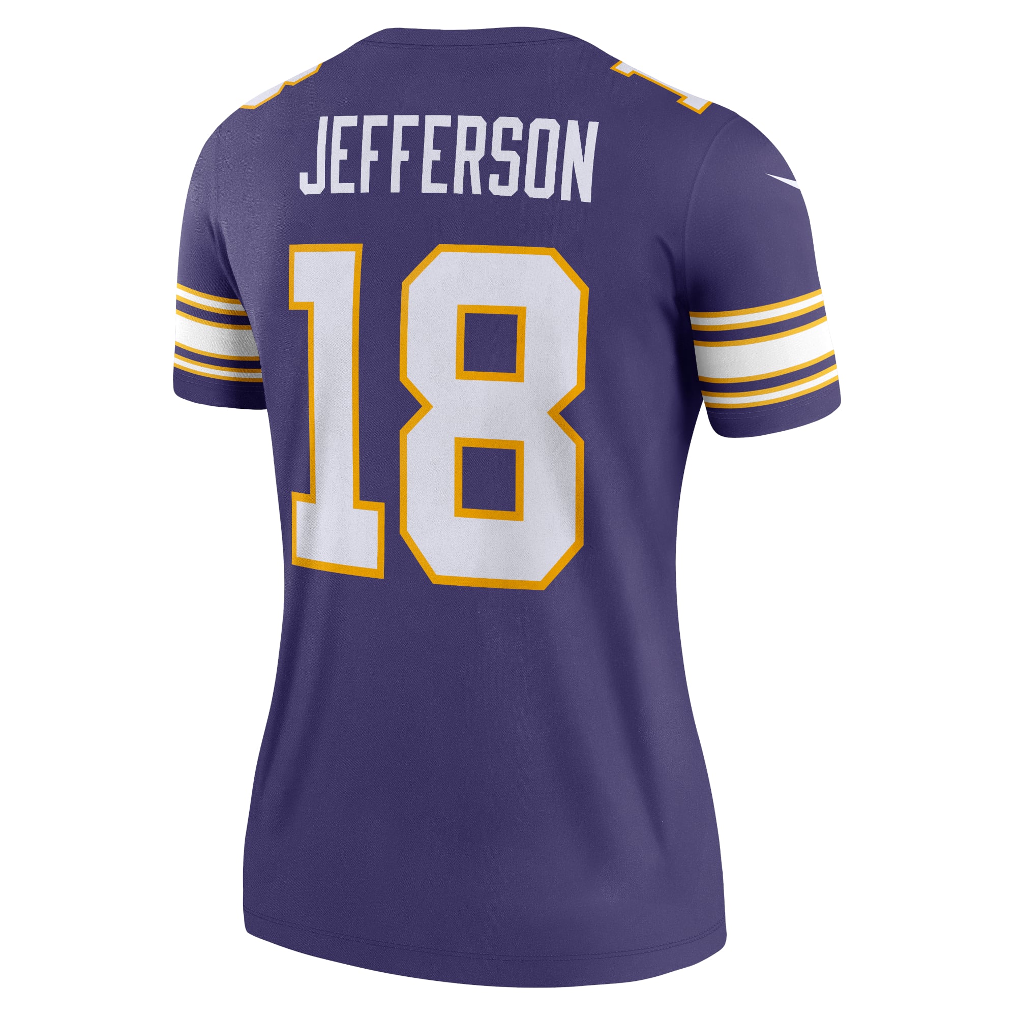 Justin Jefferson Minnesota Vikings Women's Alternate Legend Player Performance Top - White - Purple - Image 4