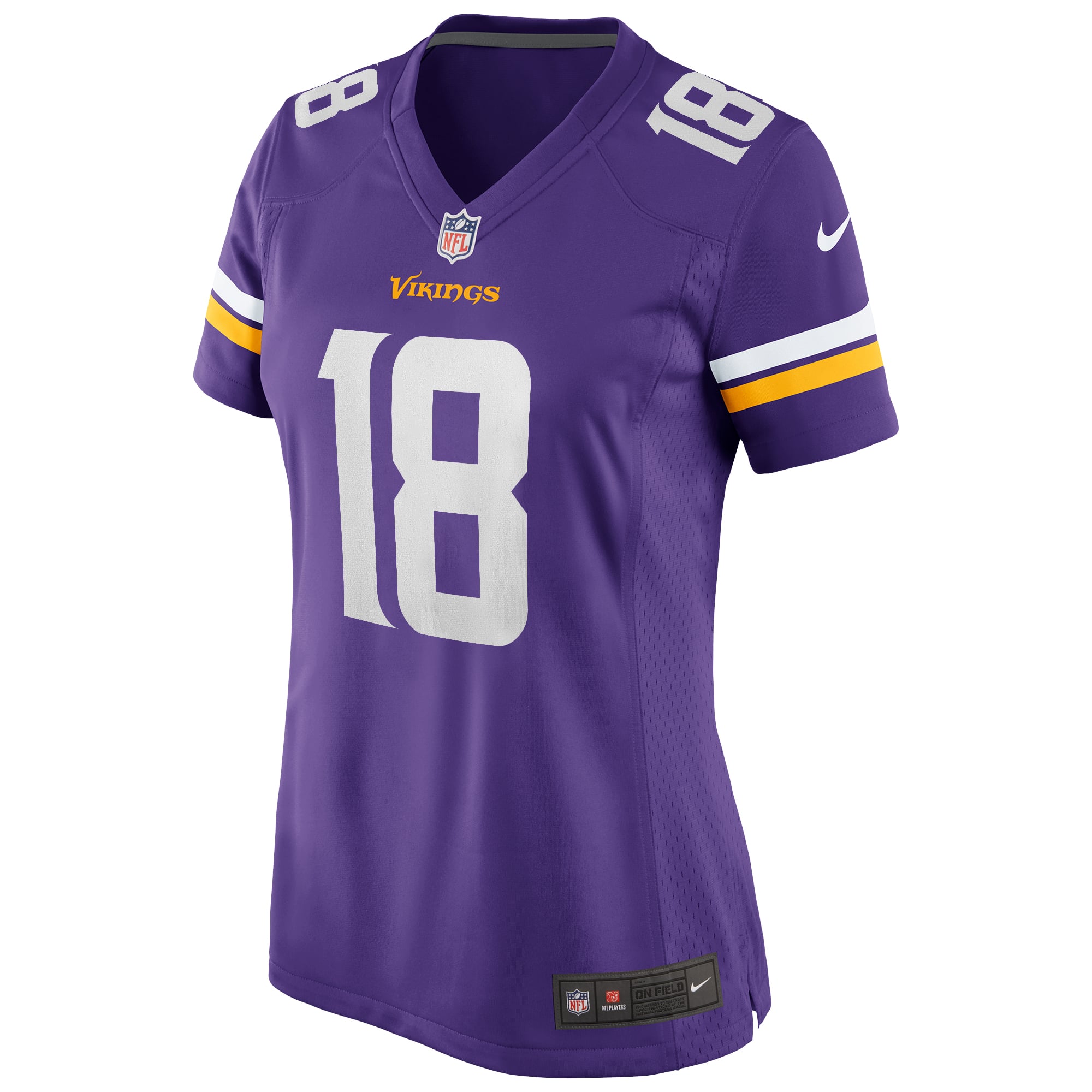 Justin Jefferson Minnesota Vikings Women's Game Jersey - Purple - Image 3