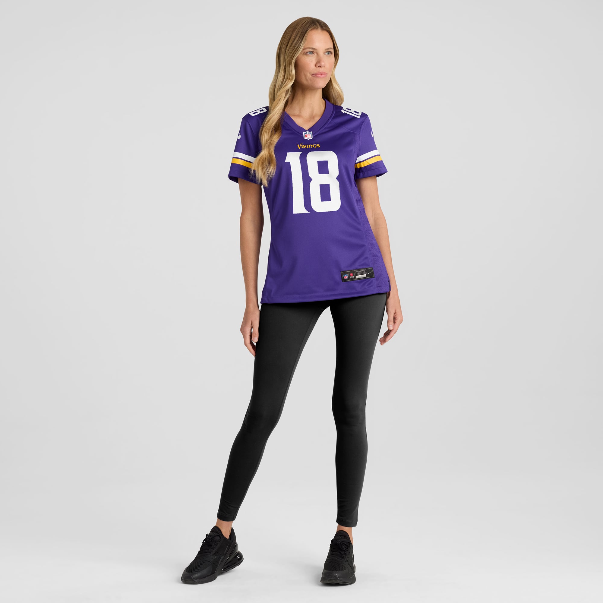 Justin Jefferson Minnesota Vikings Women's Game Jersey - Purple - Image 5