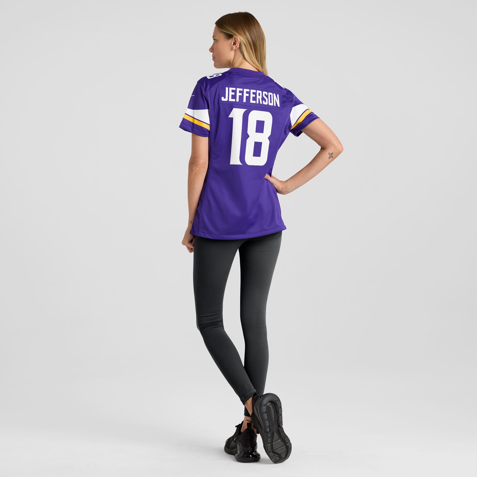 Justin Jefferson Minnesota Vikings Women's Game Jersey - Purple - Image 6