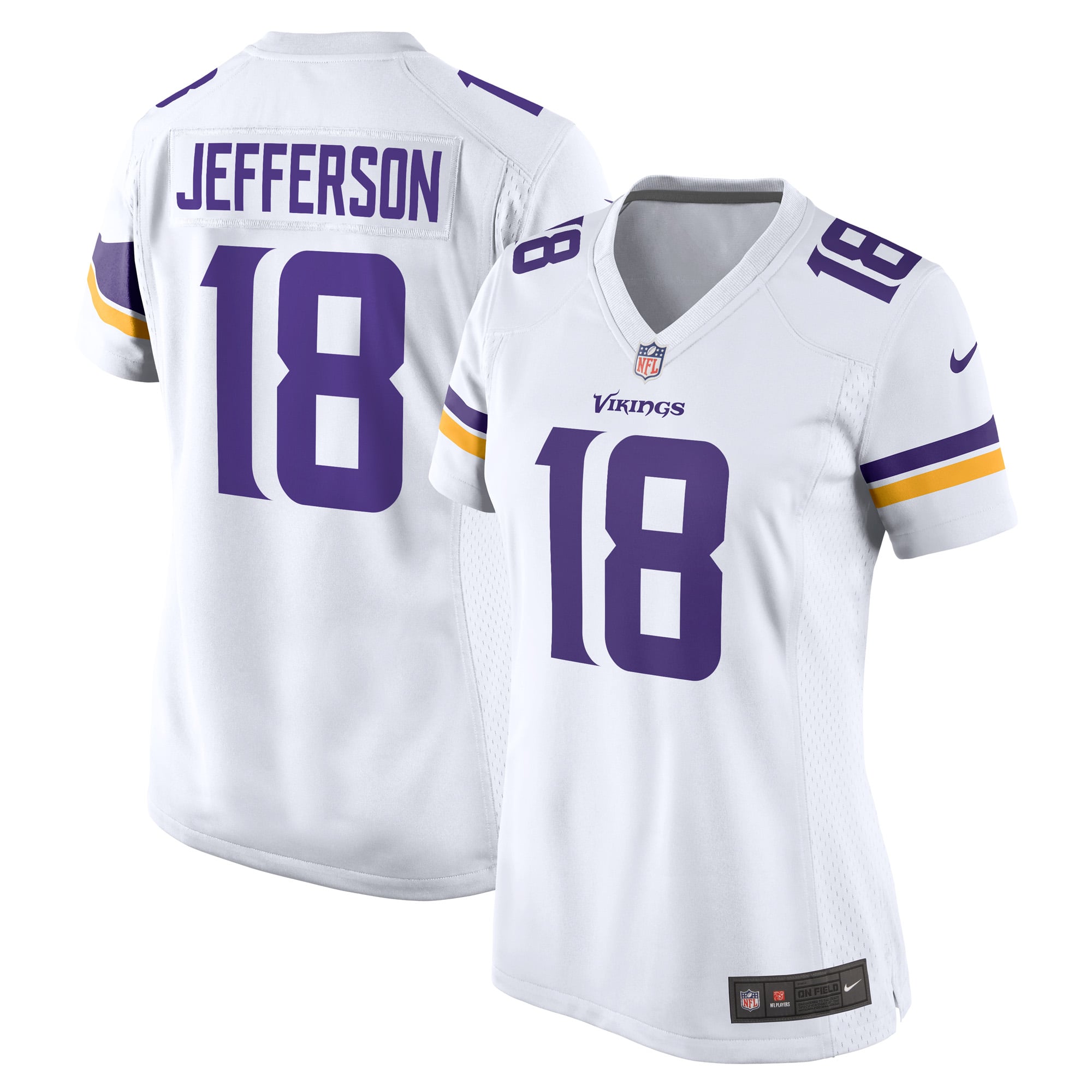 Justin Jefferson Minnesota Vikings Women's Game Player Jersey - White - Image 2