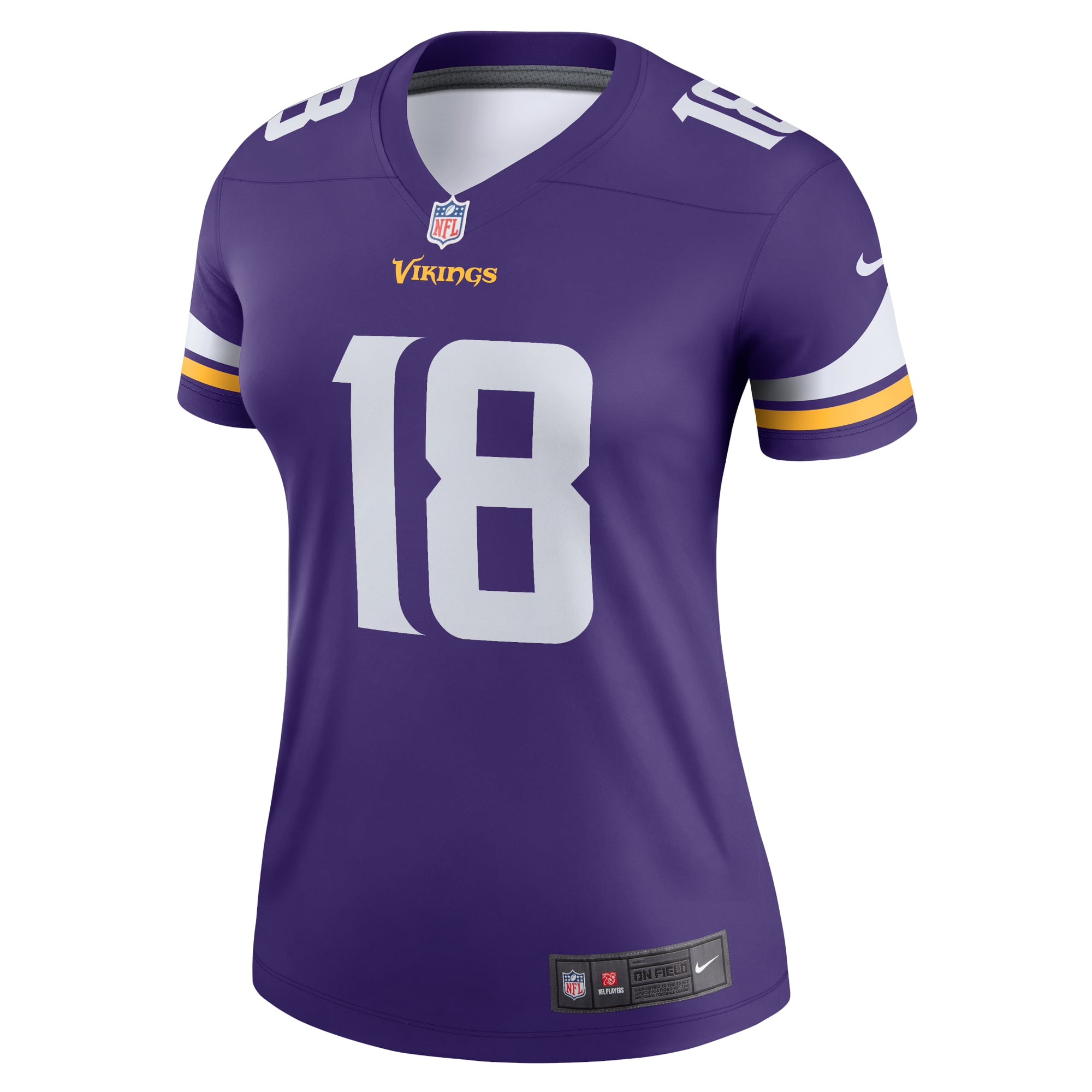 Justin Jefferson Minnesota Vikings Women's Legend Player Performance Top - Purple - Image 3